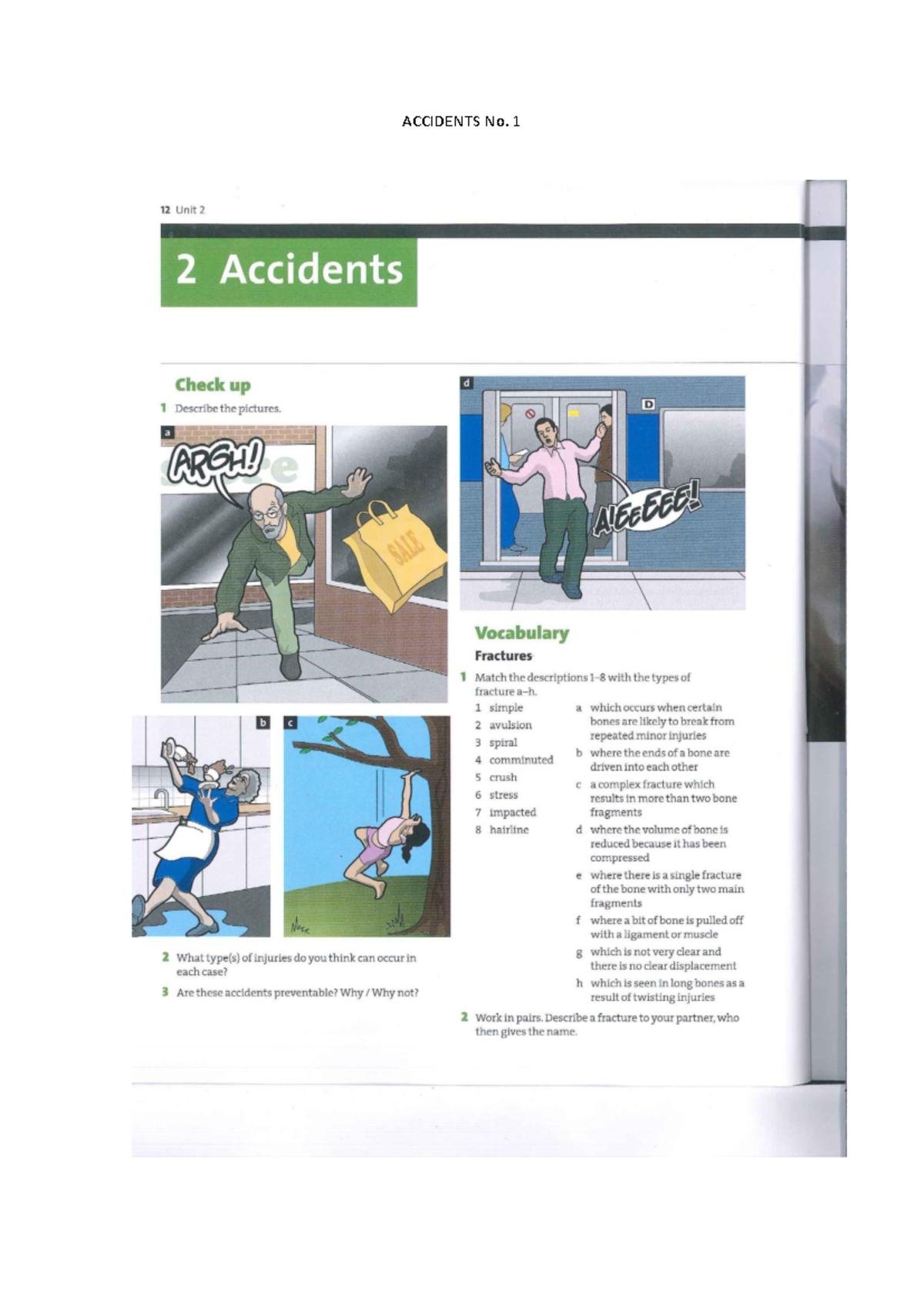Accidents No. 1 - 2-VI-2024 - ACCIDENTS No. 1 12 Unit 2 2 Accidents ...