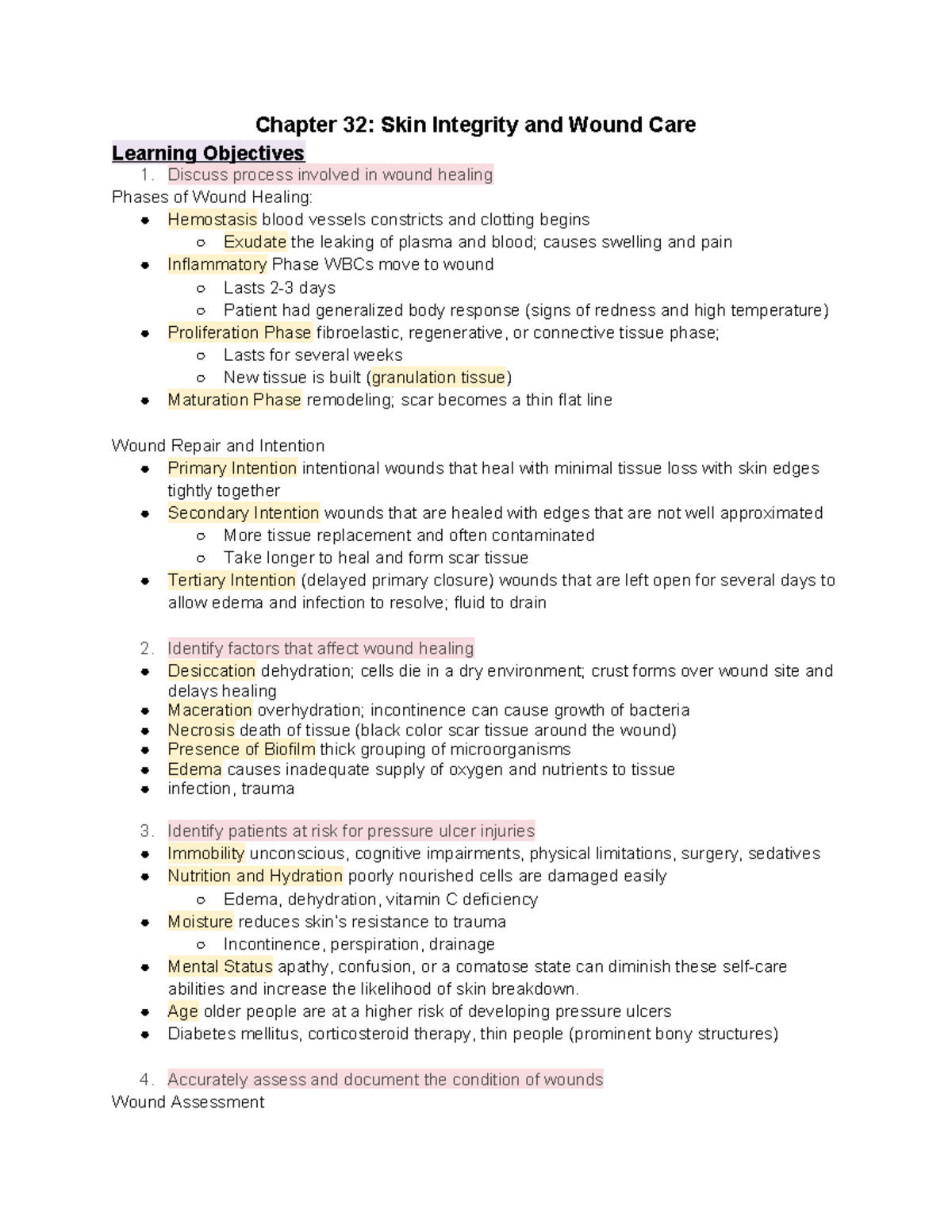 Chapter 32 Skin Integrity and Wound Care - Age older people are at a ...