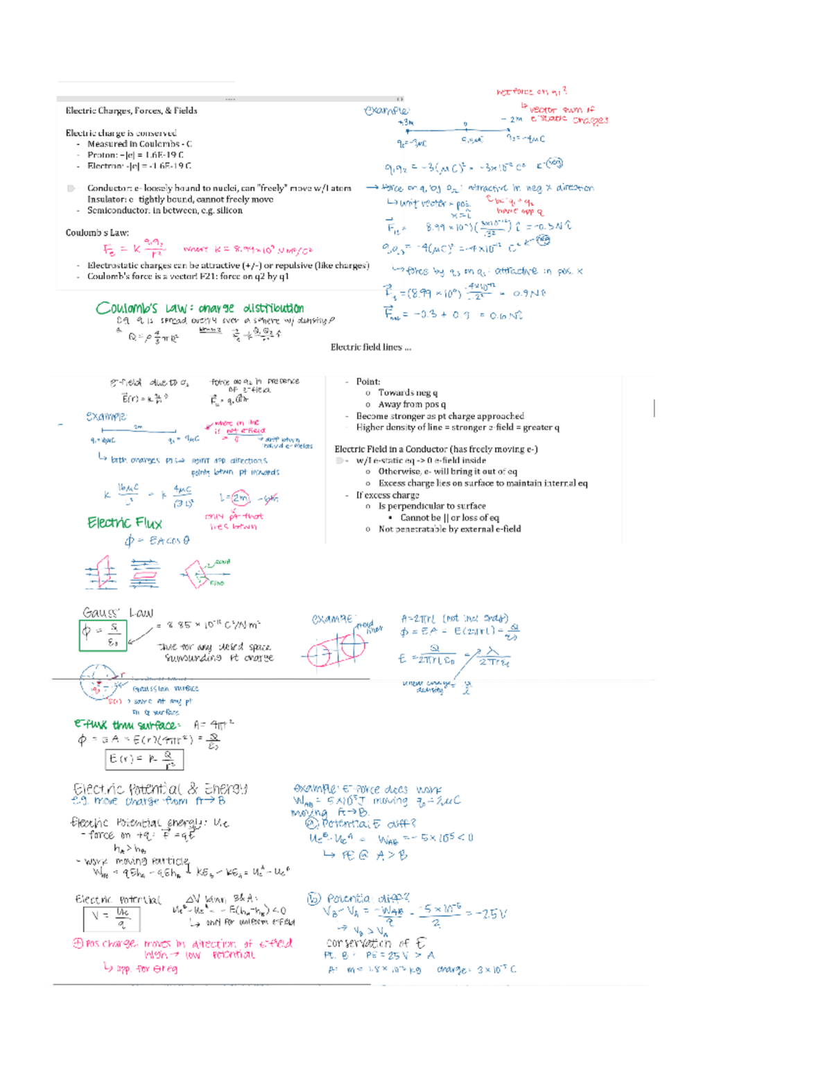 Physics Exam 1 Notes Part 1 - PHYS 2020 - Studocu