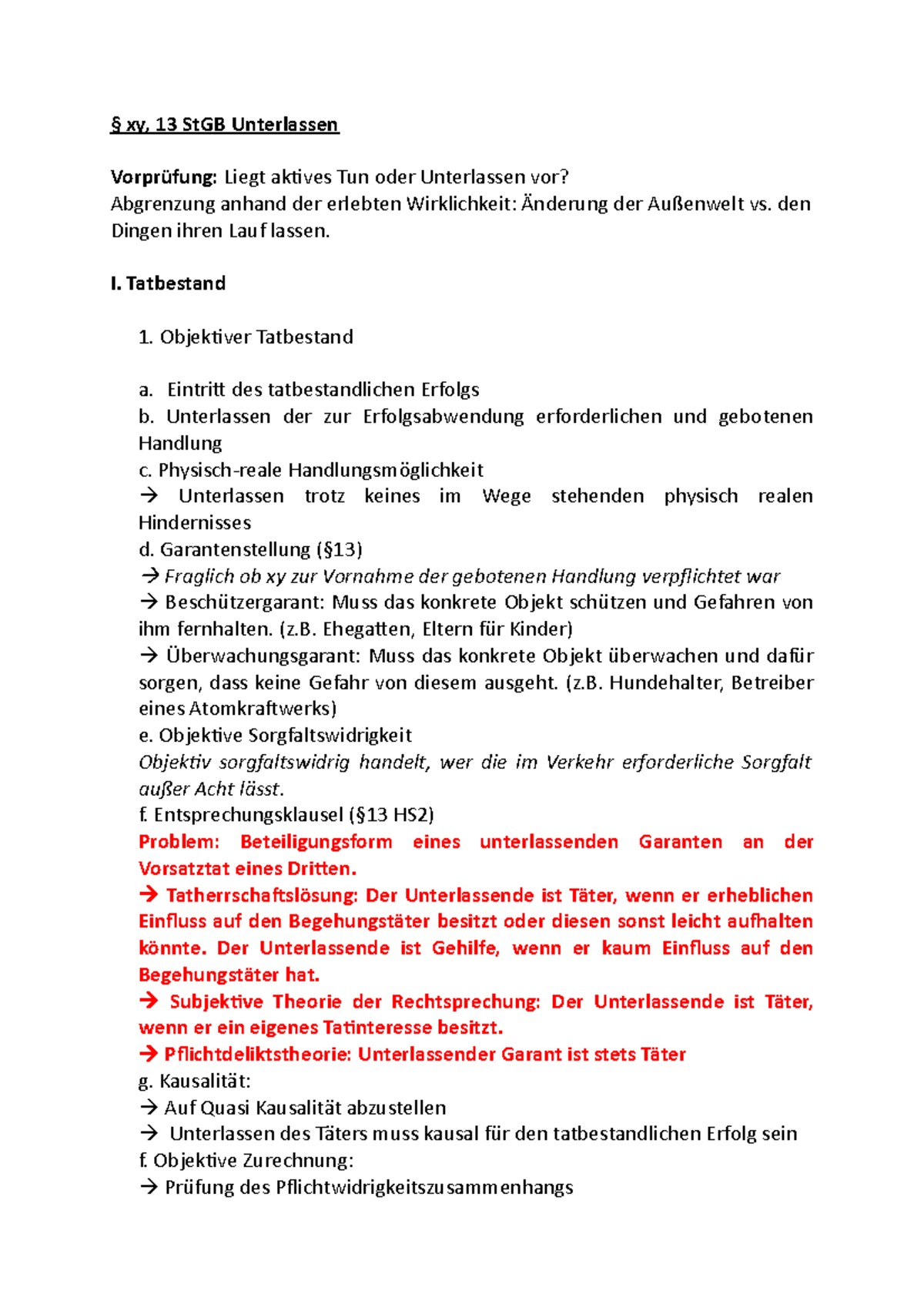 Täterschaft Und Teilnahme Schema Schemata AT - Strafrecht AT Schema Grundthemen : Notwehr , Täterschaft