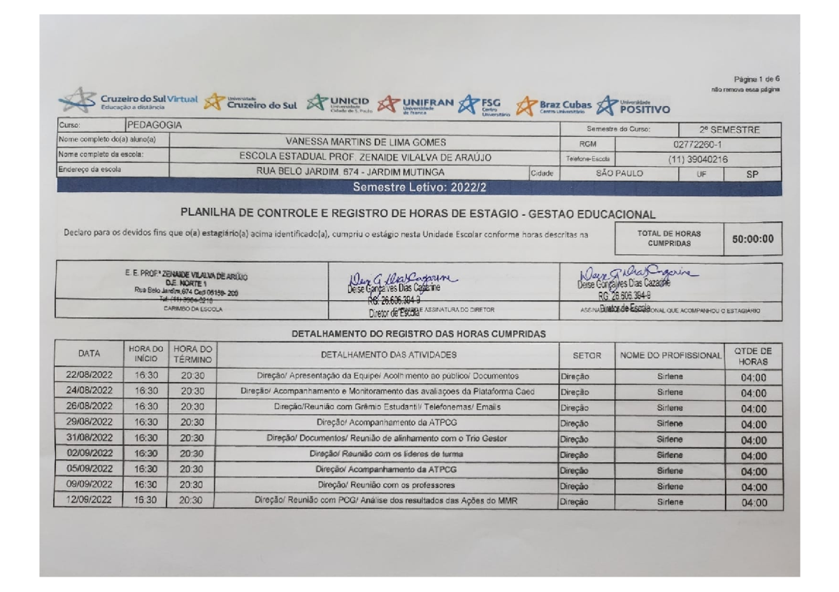 Exemplo De Estagio Supervisionado Em Gestao Escola E Normal Medio