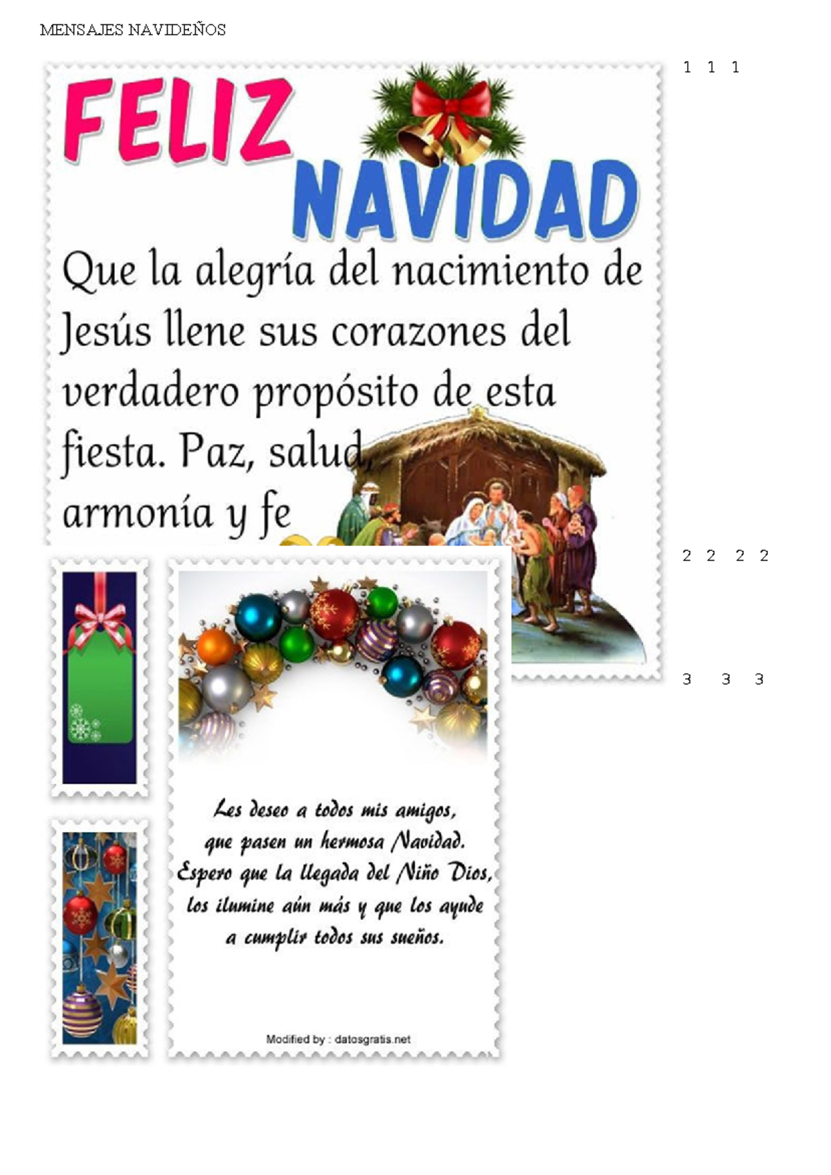 Mensajes Navideños - FrASES NAVIDEÑAS - World Religions SL - MENSAJES ...