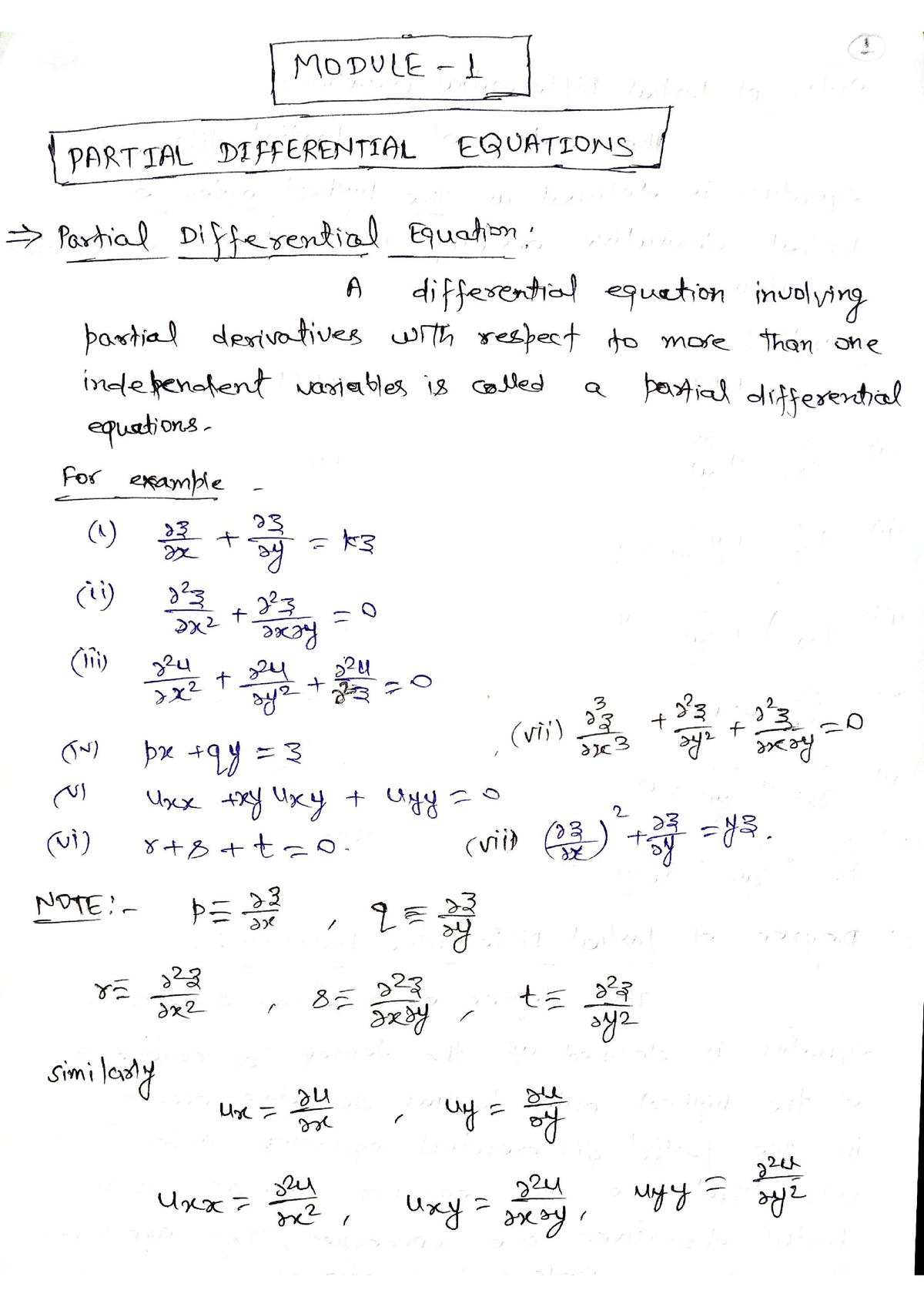 Module 1 Notes - B.tech - Studocu