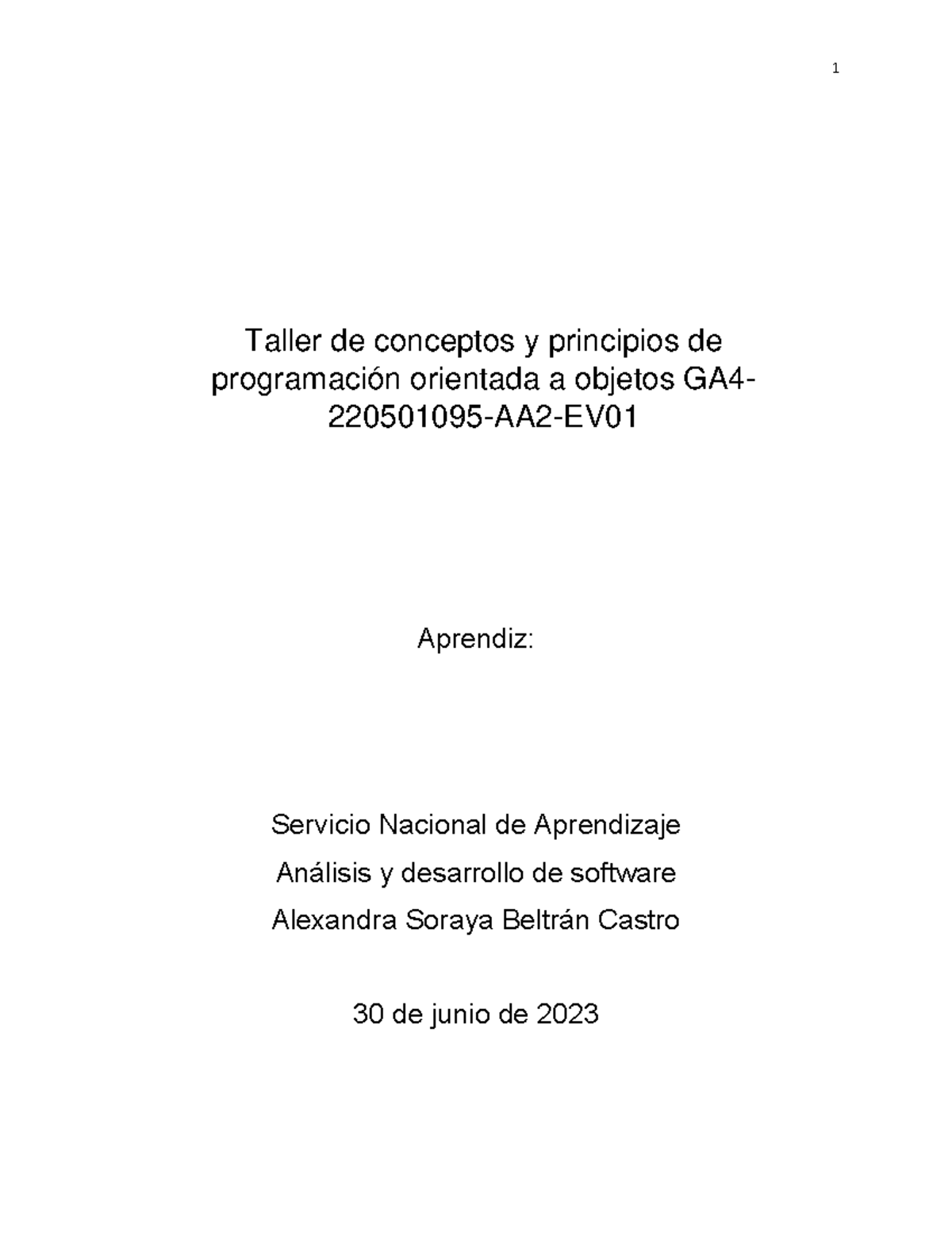 Taller de conceptos y principios de programación orientada a objetos ...