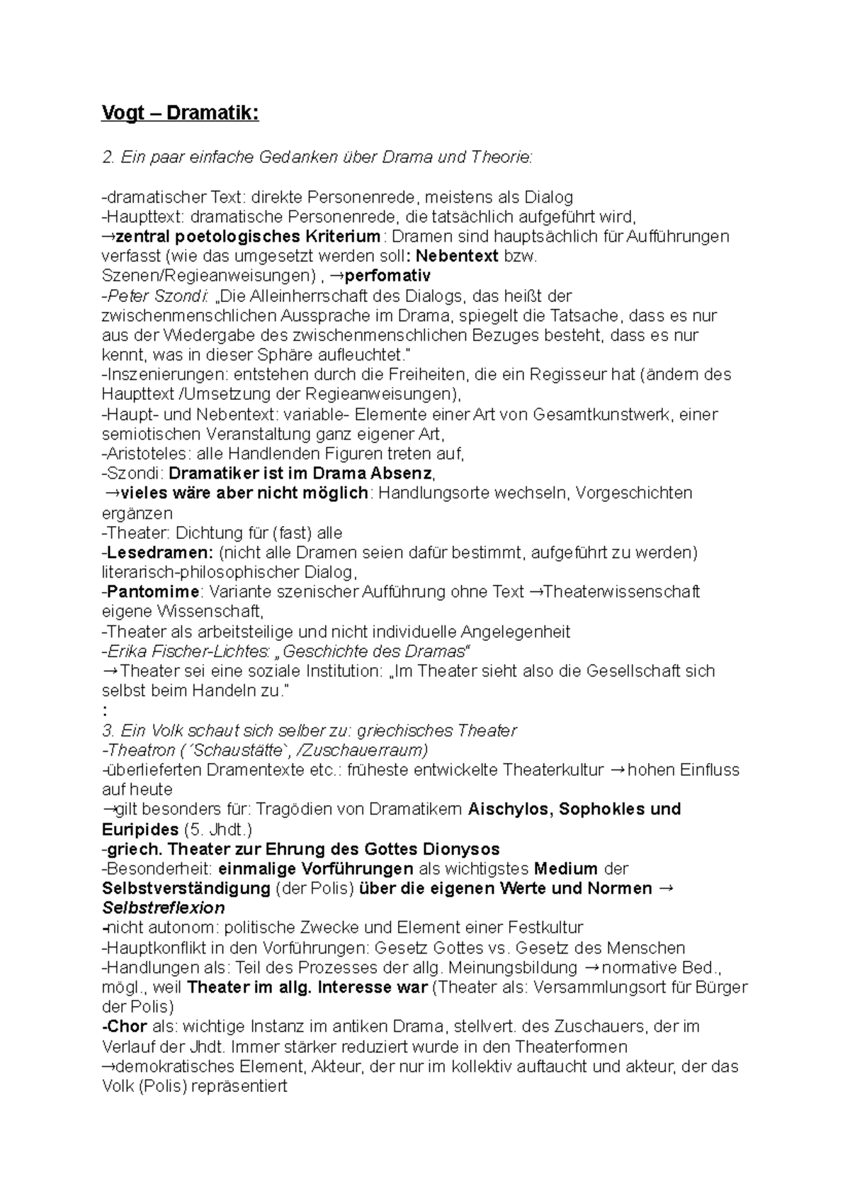 Vogt - NDL - Vogt – Dramatik: Ein paar einfache Gedanken über Drama und ...