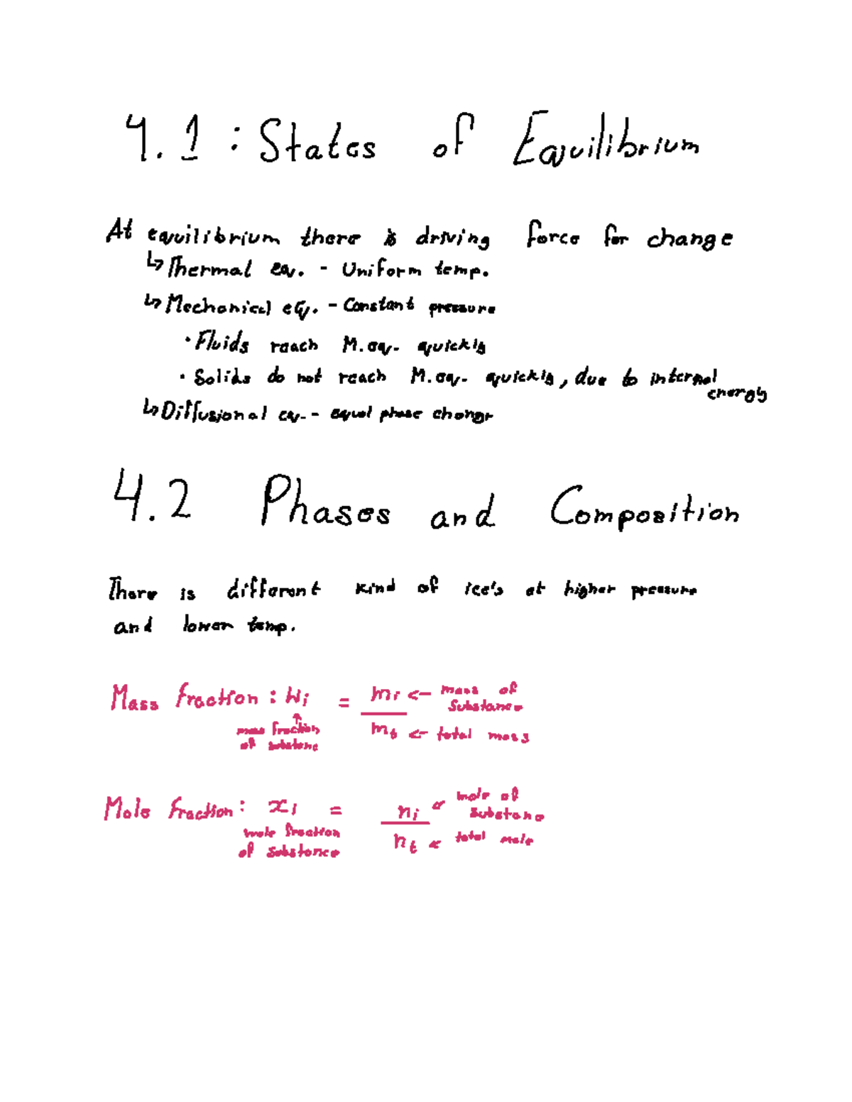 Chapter 4 Reading - 4 1 States of Equilibrium At equilibrium there is ...