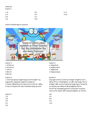 ESPQ2M5 grade 8 public - ESP – Quarter 2 Module 5 Gawain 1. A C C 4. D ...