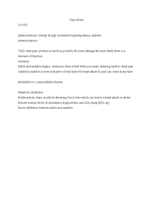 Heart Disease Case Study 1 - Case Study - Management of Patients With ...