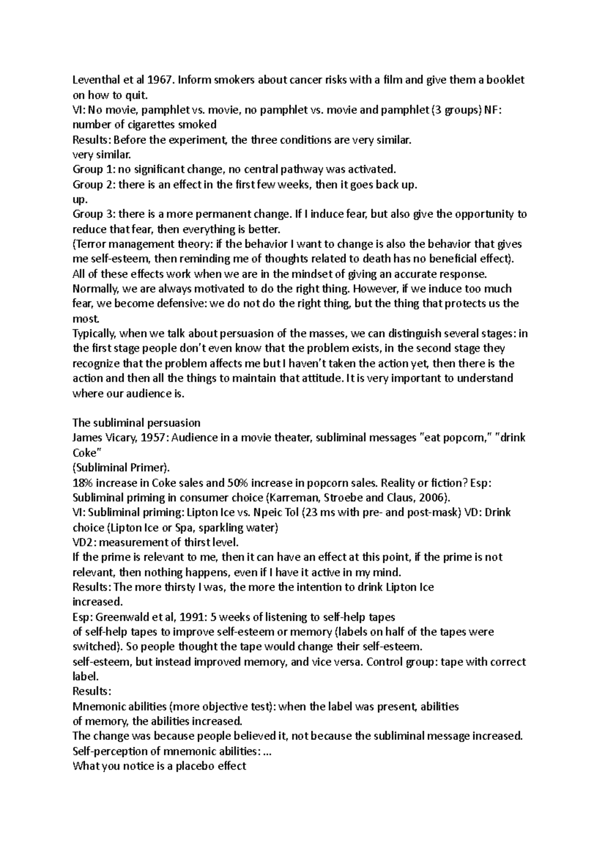 Leventhal et al 1967 General Psychology Leventhal et al 1967