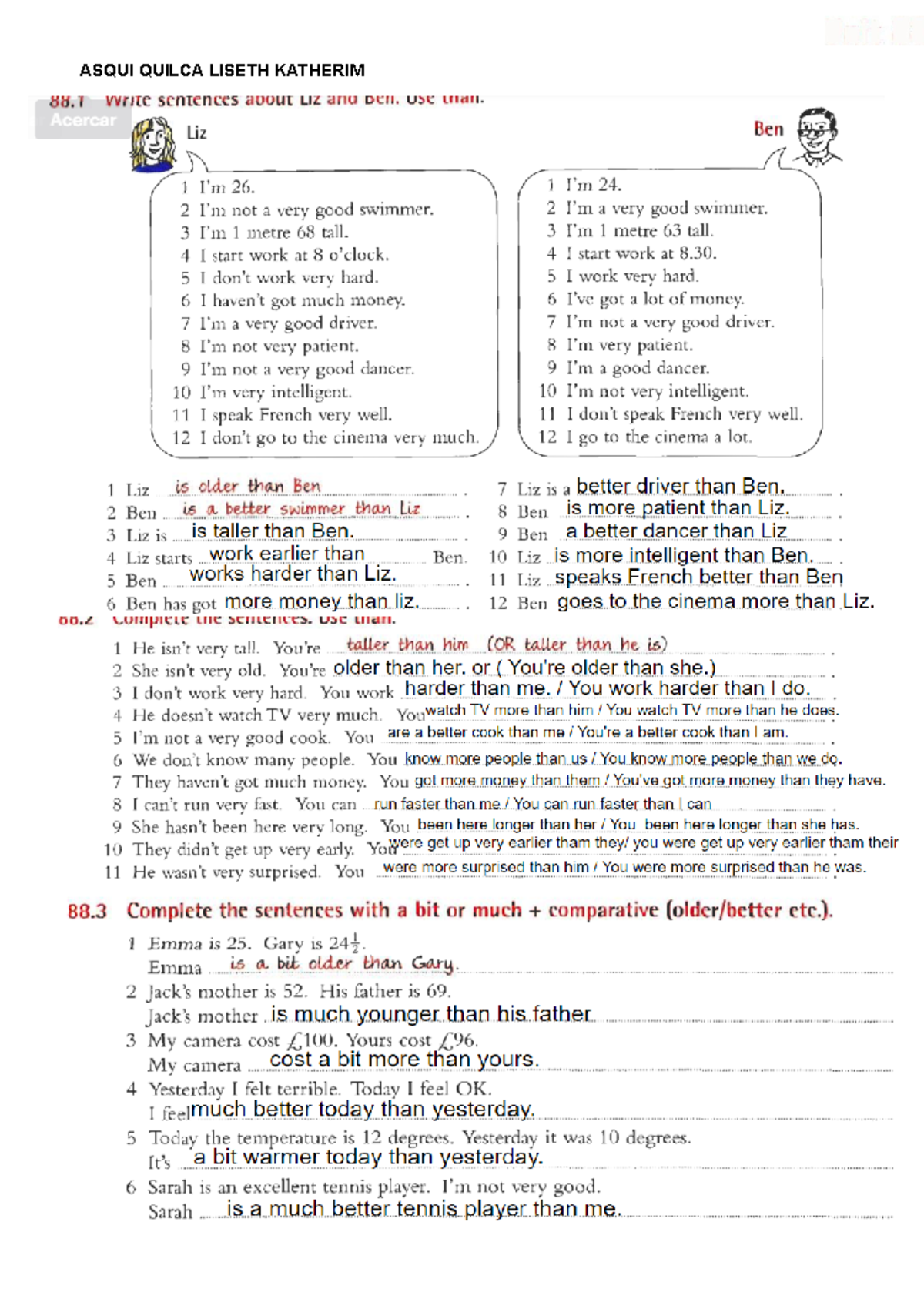 Practice - practica de - ASQUI QUILCA LISETH KATHERIM 88 write ...