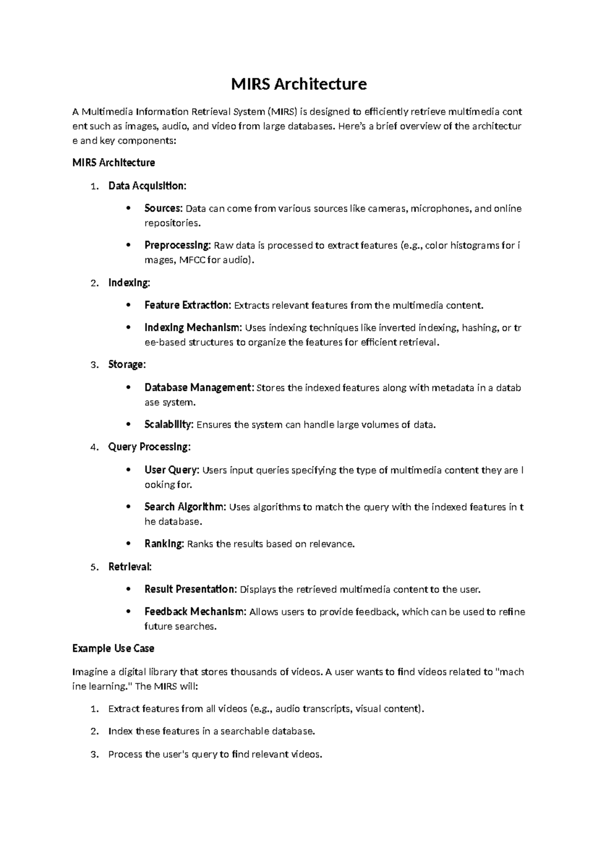 MIRS Information Retrieval Lectures Proper Notes of (IR) - MIRS ...
