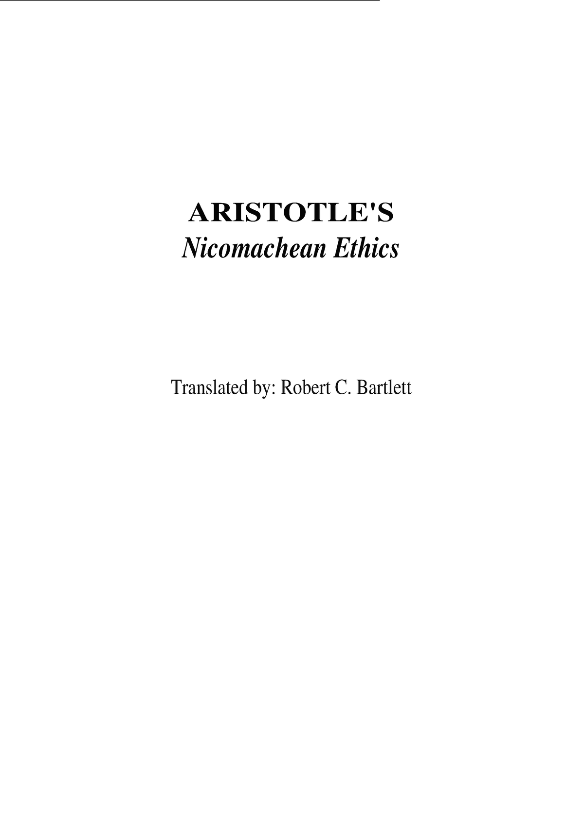 Aristotele Ethics Cafe Philo - ARISTOTLE'S Nicomachean Ethics ...