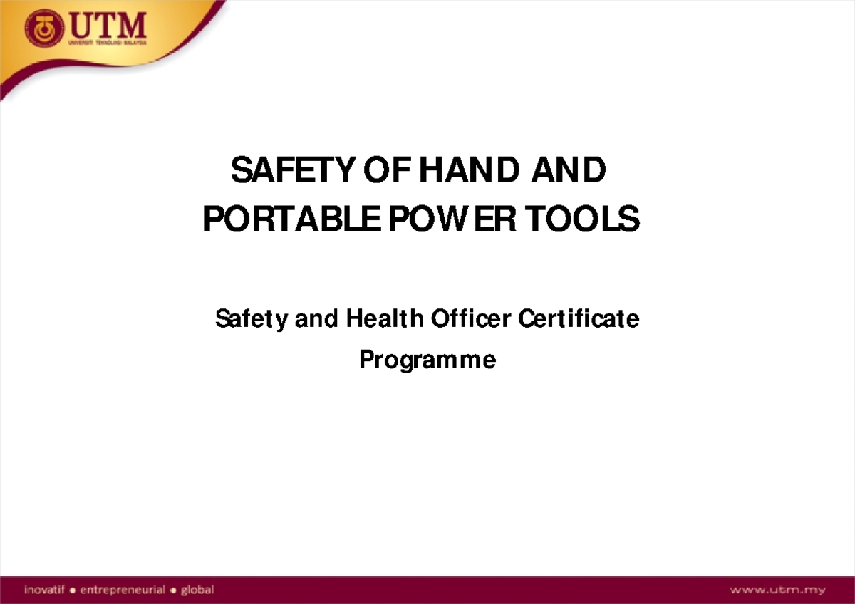 4a-Power Tools-Zaki - jsa - SAFETY OF HAND AND PORTABLE POW ER TOOLS ...