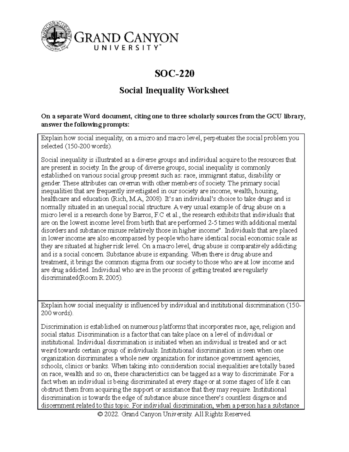 SOC-220.T2Social Inequality Worksheet - SOC- Social Inequality ...