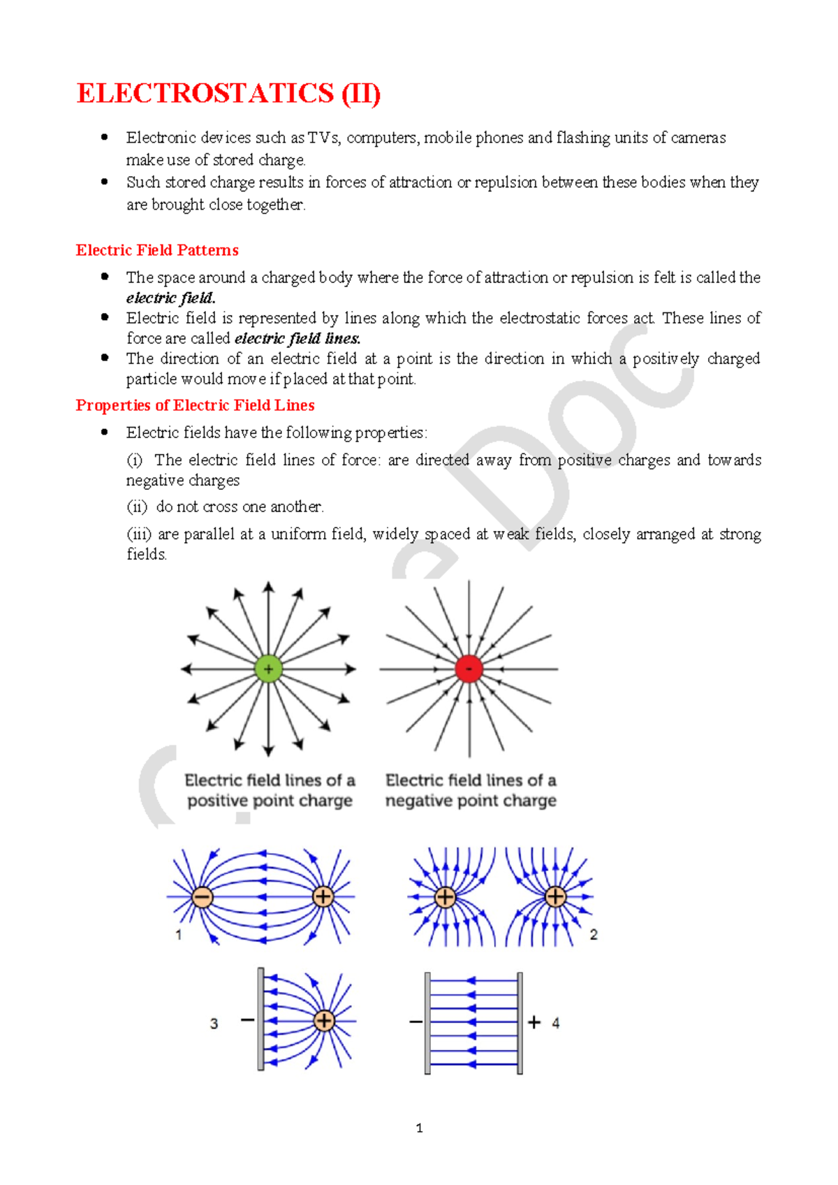 Electrostatics (II) - The best - ELECTROSTATICS (II) Electronic devices ...