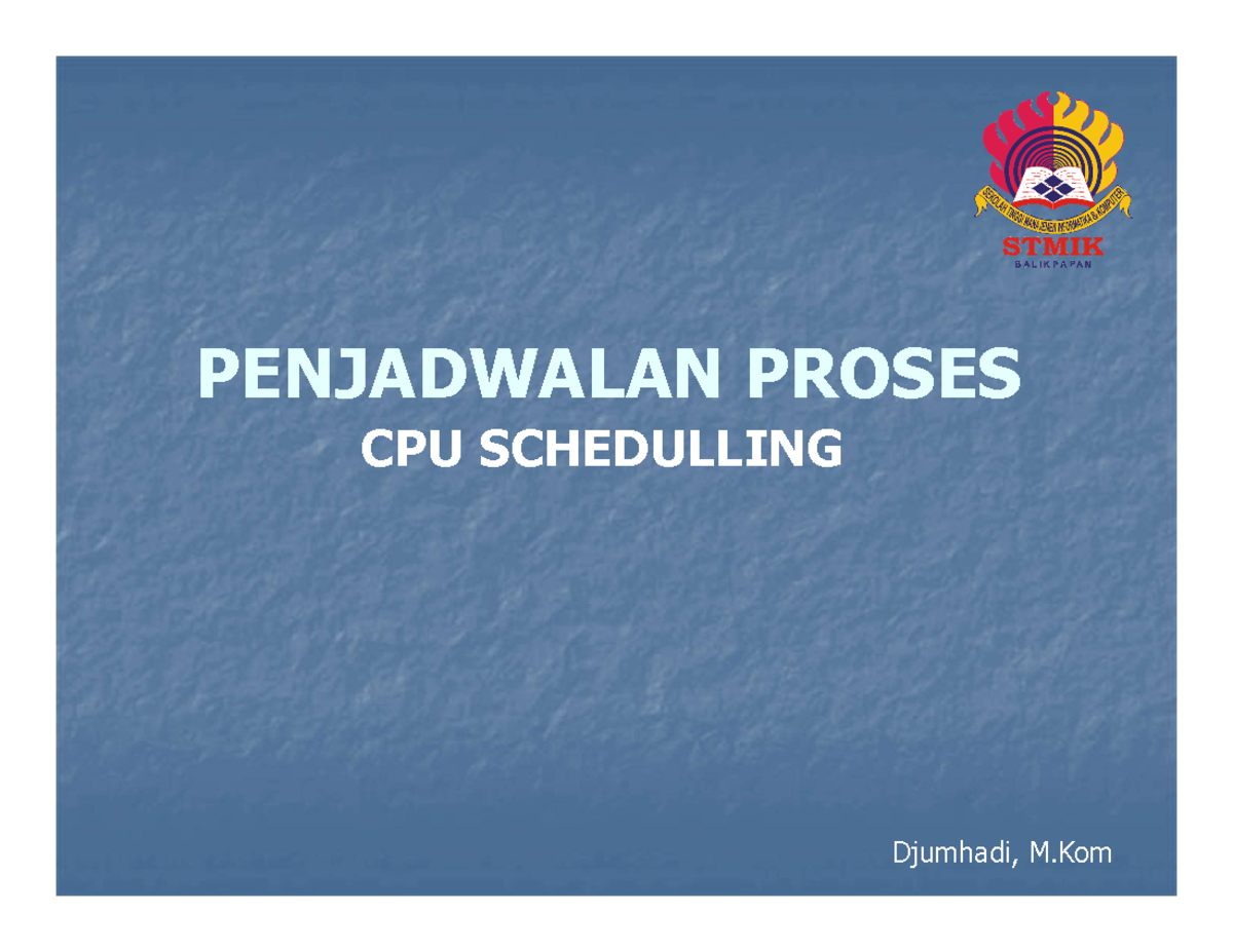 Penjadwalan Cpu - Something To Help Y'all - PENJADWALAN PROSES CPU ...