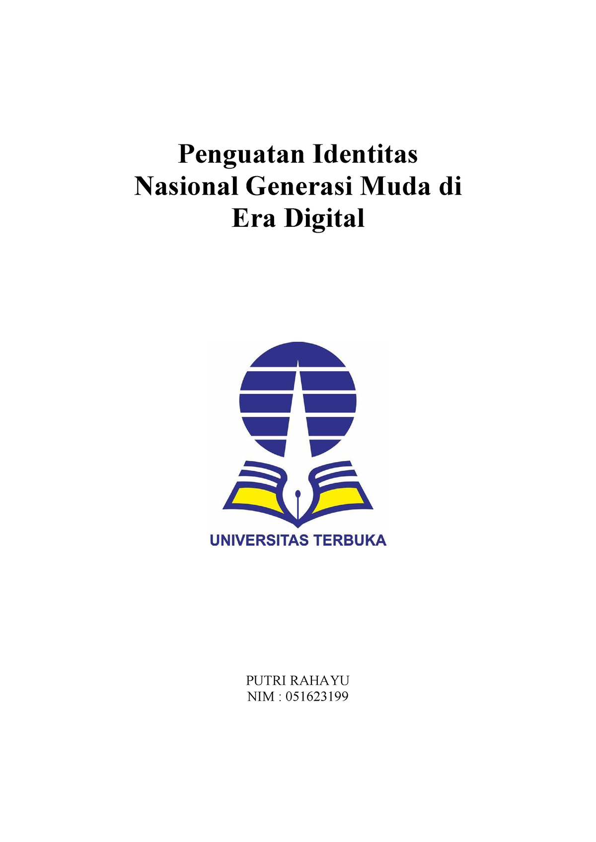 Tugas 2 - Penguatan Identitas Nasional - Penguatan Identitas Nasional ...