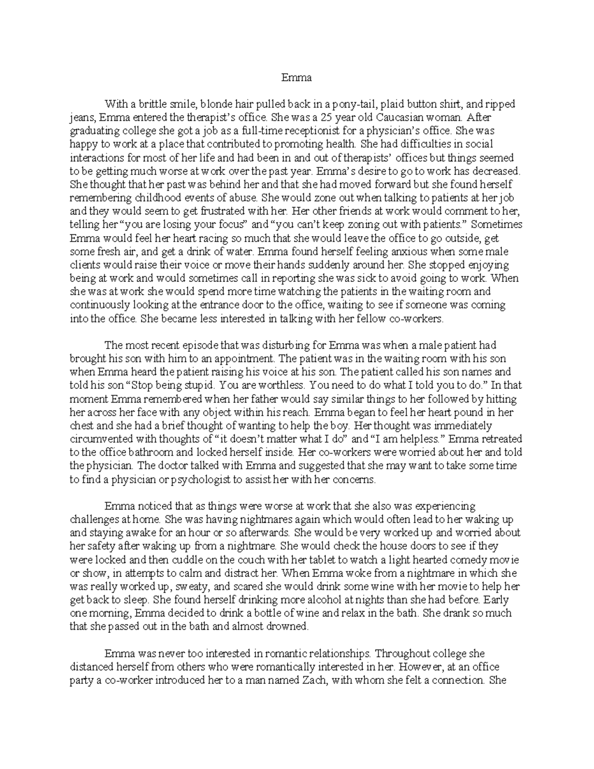 Case study 3 psy With a brittle smile, blonde hair pulled back in a