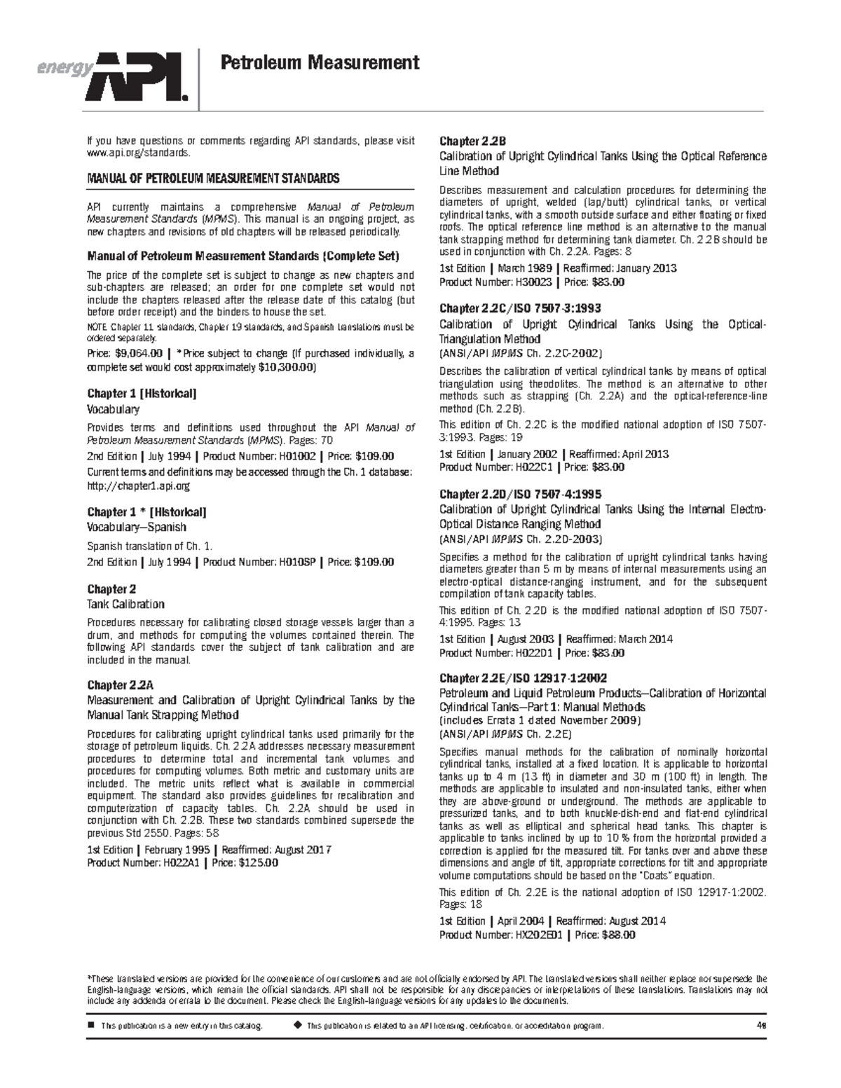 API MPMS - API MPMS Is Manual For Petroleum Measurement Standard - If ...