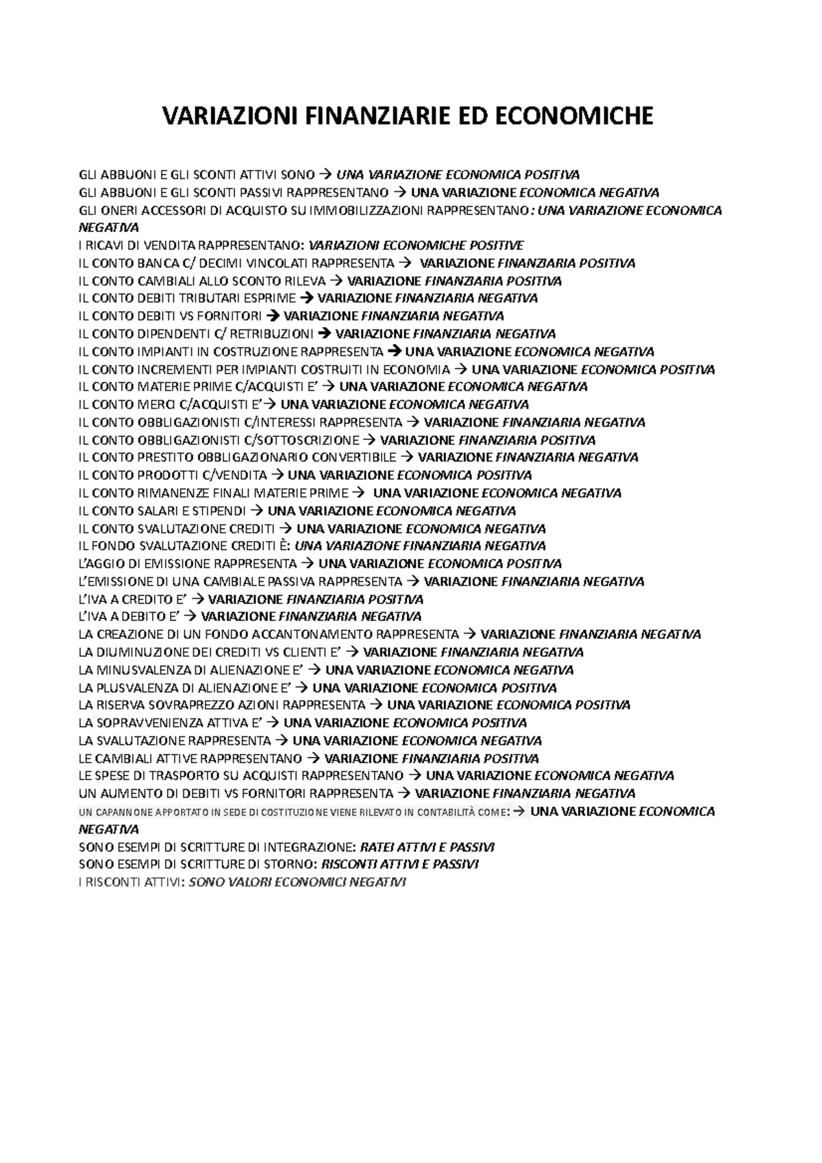 Variazioni Finanziarie ed Economiche METODOLOGIE E DETERMINAZIONI QUANTITATIVE D'AZIENDA Studocu Variazioni Finanziarie ed Economiche METODOLOGIE E DETERMINAZIONI QUANTITATIVE D'AZIENDA Studocu