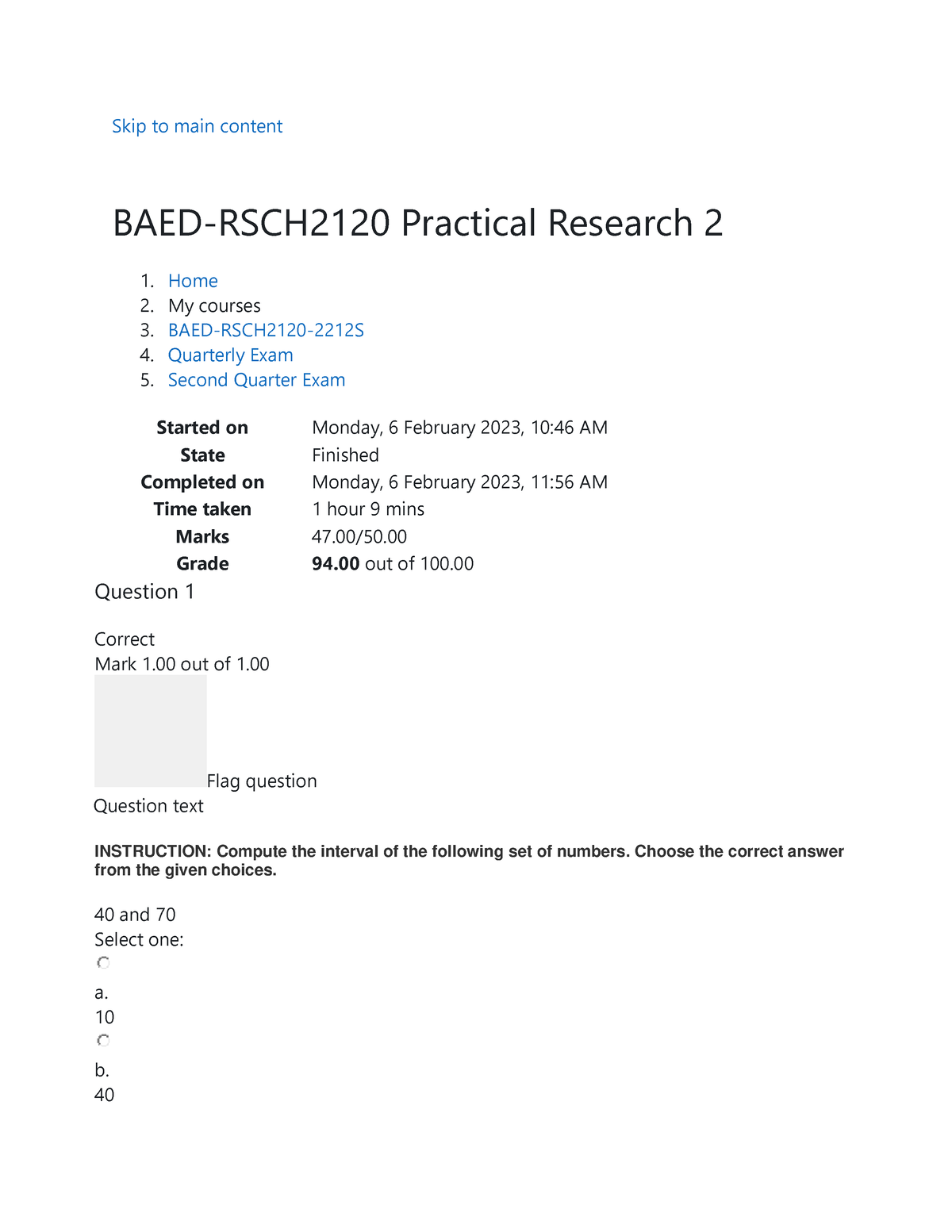 Second Quarter Exam Research 120 Skip To Main Content Baed Rsch2120 Practical Research 2 Home 6625