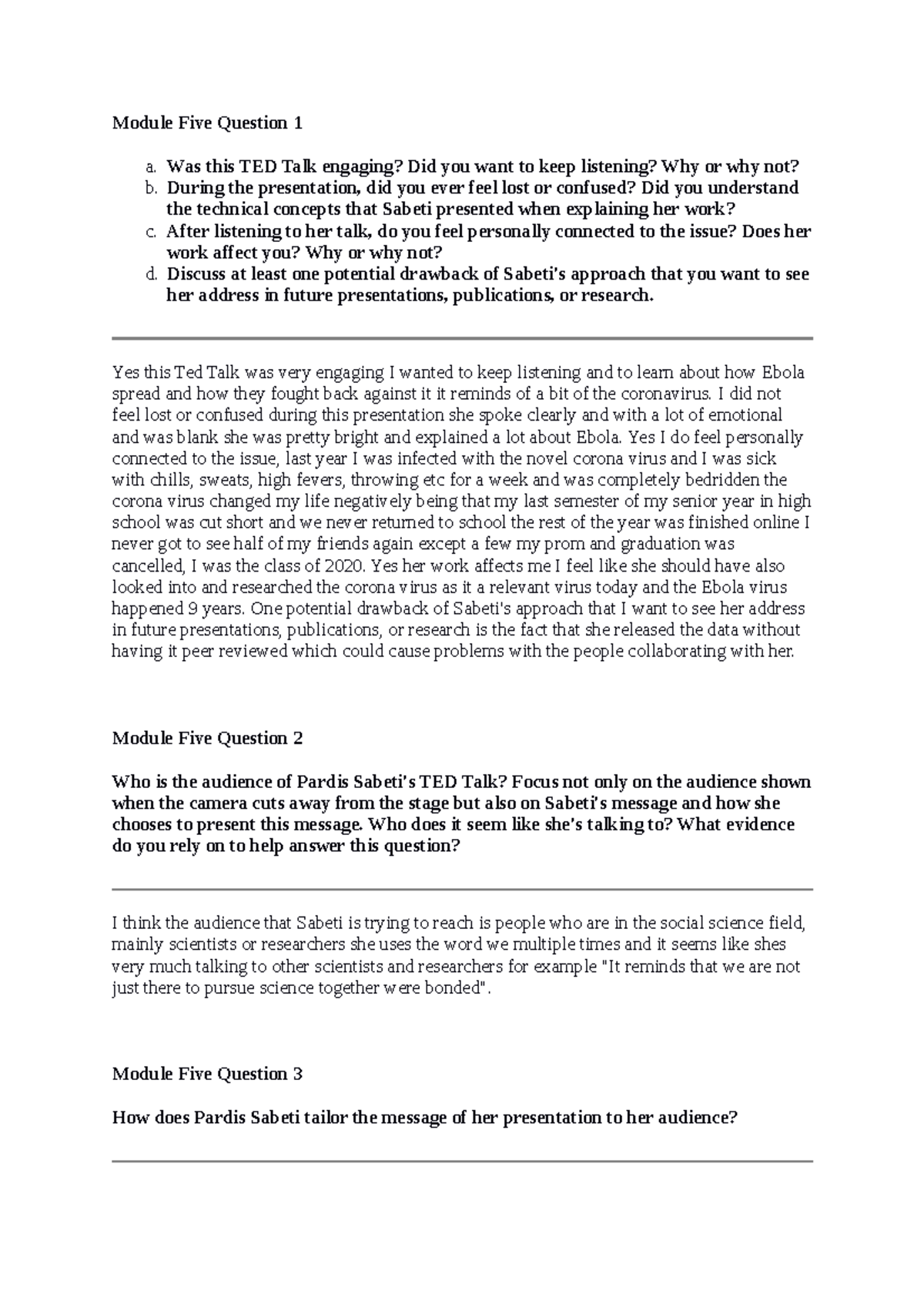 Hadiyah Atkinson SCS 200 Applied Social Sciences - Module Five Question ...