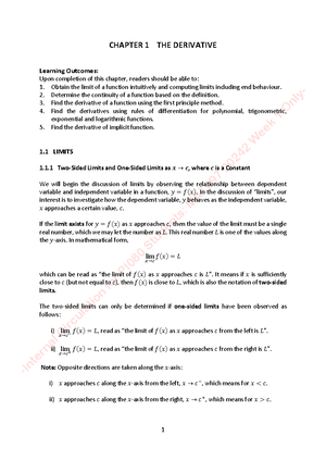 Notes CHAP4 - MAT 406, Chapter 4 - Mathematics for Foundation Studies ...
