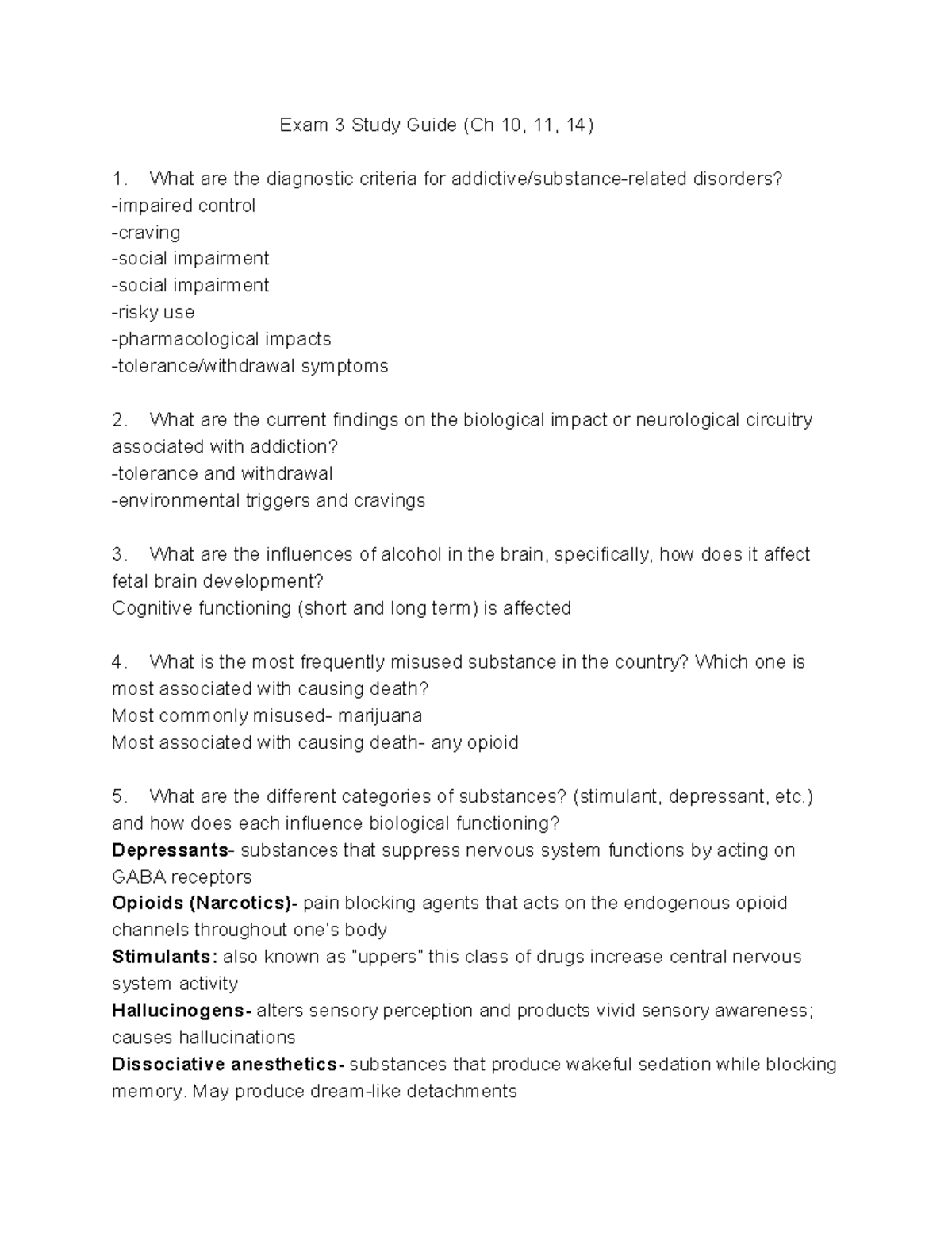Psych 215 study guide 3 - Exam 3 Study Guide (Ch 10, 11, 14) What are ...