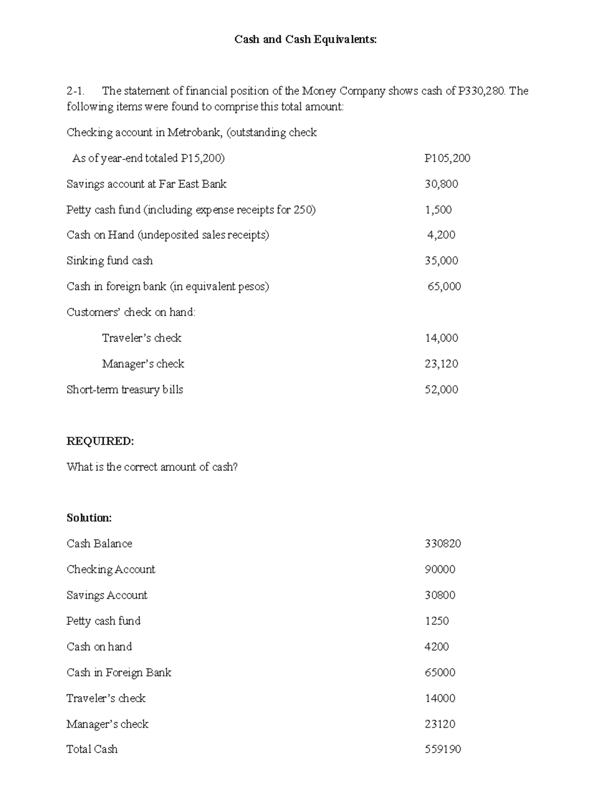 cash-audit-cash-and-cash-equivalents-2-1-the-statement-of-financial