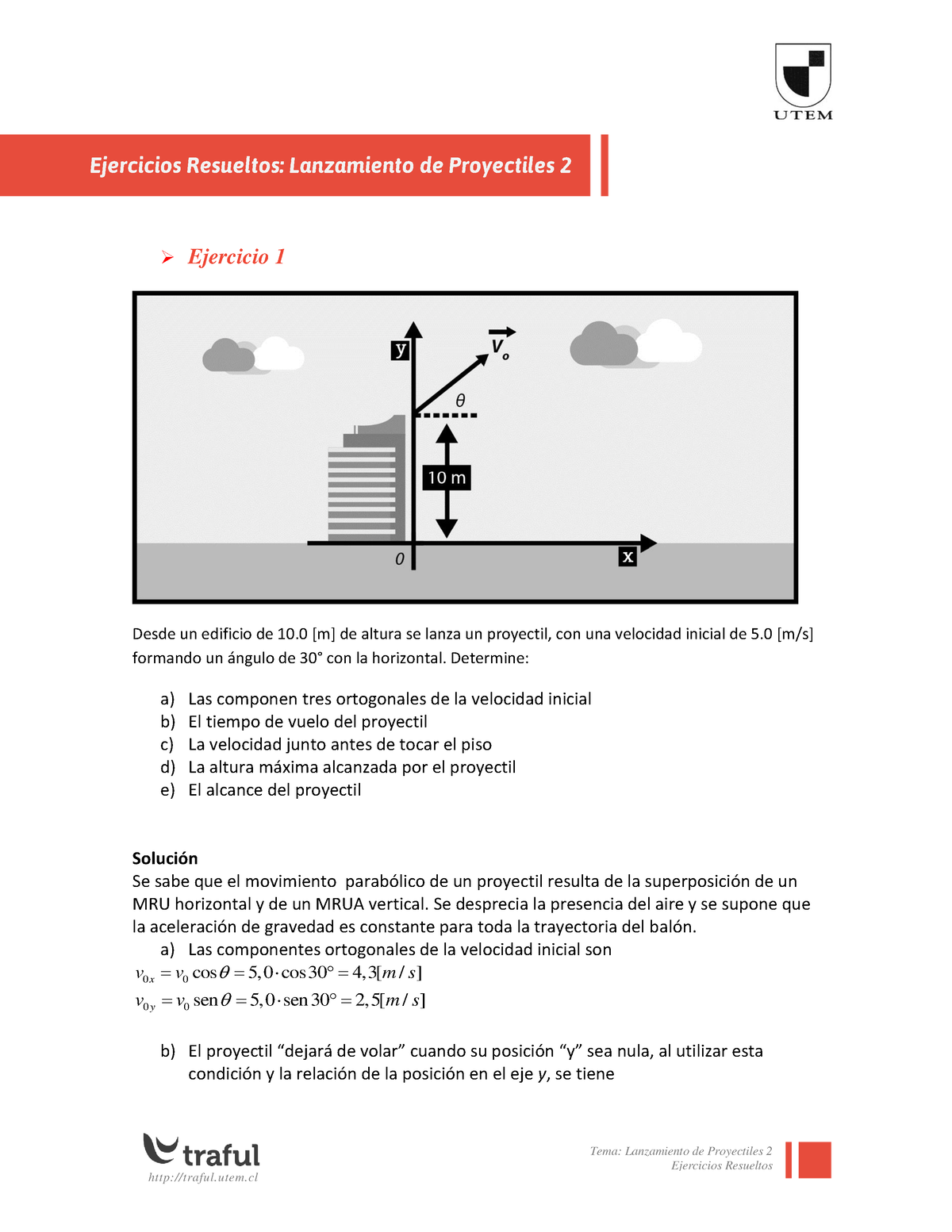 Ej Res Lanz Proyect Ii - Ejercicios - Tema: Lanzamiento De Proyectiles ...