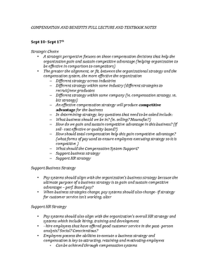 3342 Midterm Textbook 1-5 and Lecture1-4 - Chapter 1 The Pay Model ...