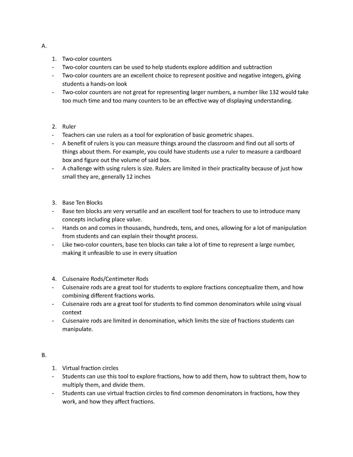 Math Methods - Copy - Passed - A. Two-color counters Two-color counters ...