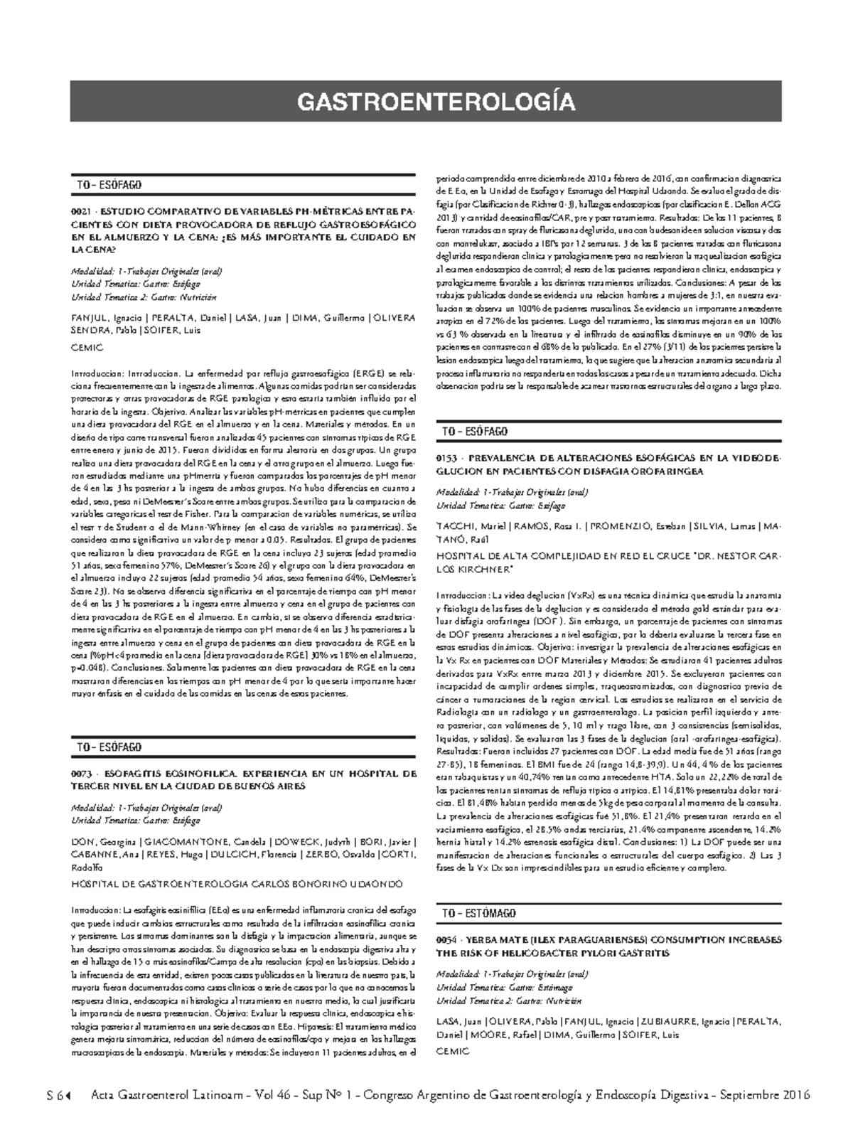 Vol46S1-PDF01 - Gastroenterólogo - S 6 Acta Gastroenterol Latinoam ...