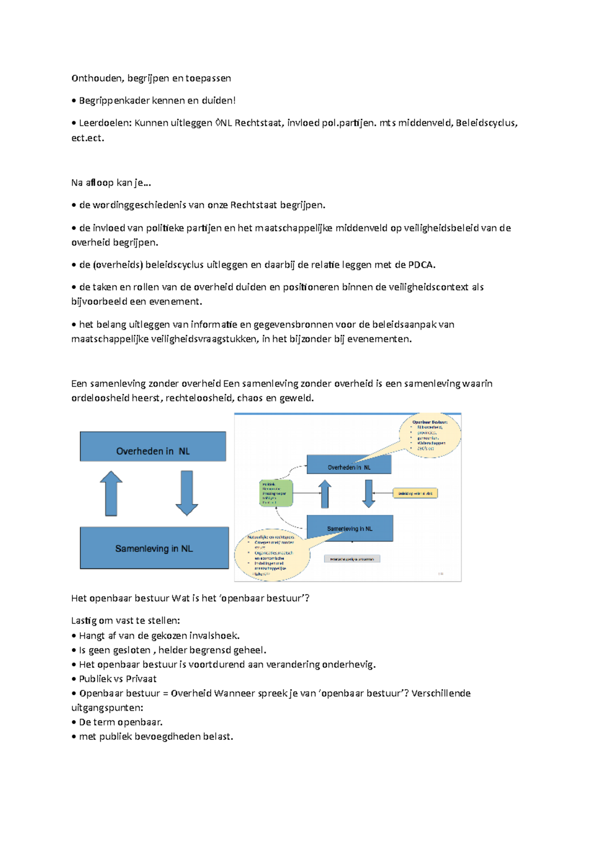 Bestuurskunde P3 Samenvatting Ivk Onthouden Begrijpen En Toepassen