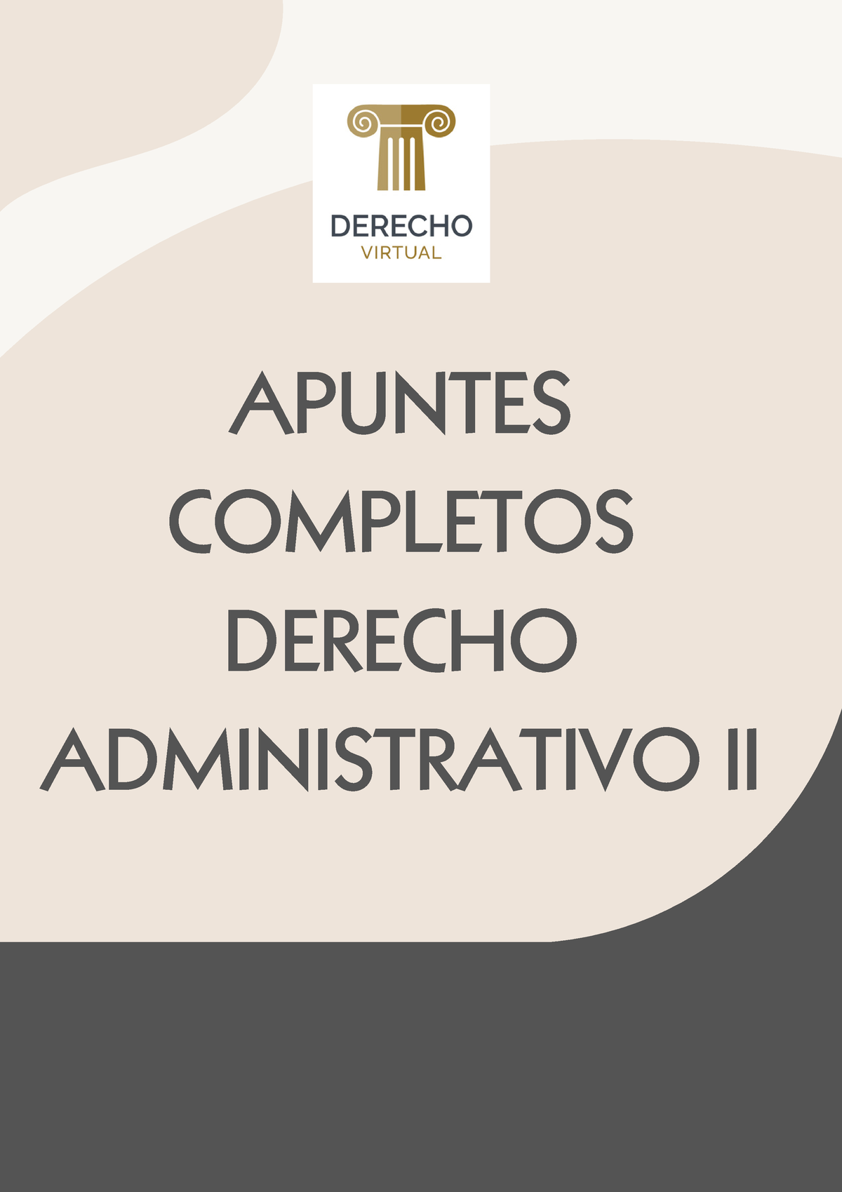 Administrativo II - Derecho Administrativo - APUNTES COMPLETOS DERECHO ...