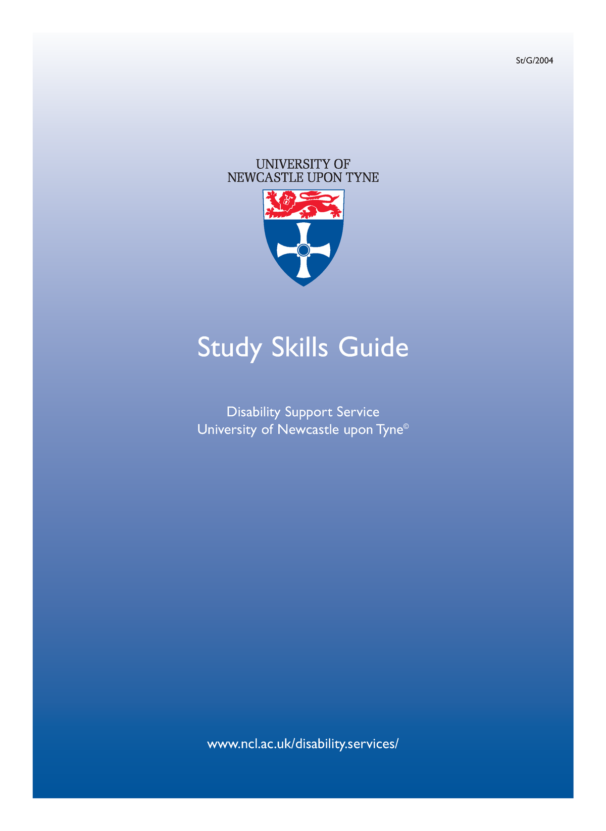 Study Skills Guide - St/G/ Study Skills Guide Disability Support ...