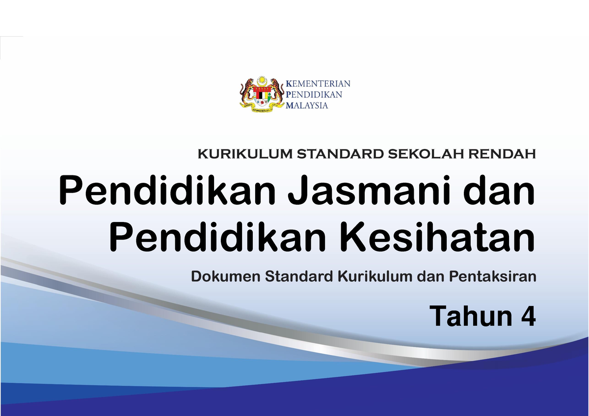 DSKP KSSR Semakan 2017 Pendidikan Jasmani DAN Pendidikan Kesihatan ...