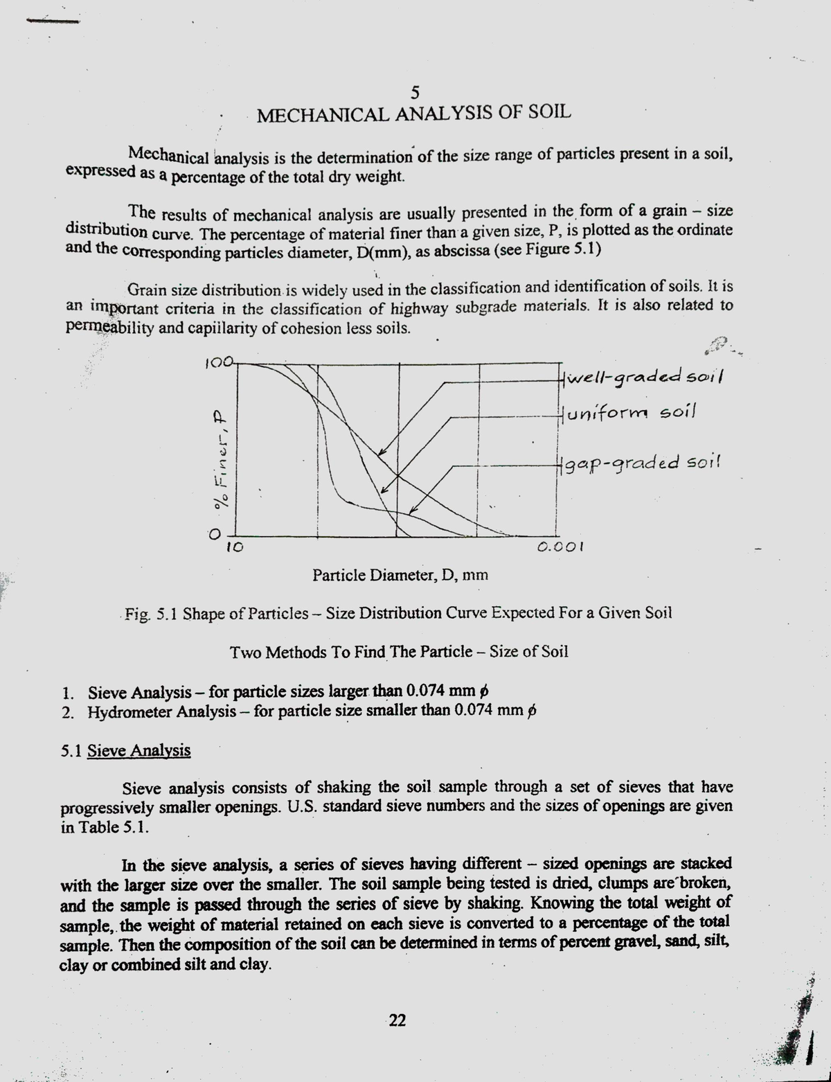 Mechanical Analysis OF SOIL - Civil Engineering - Studocu