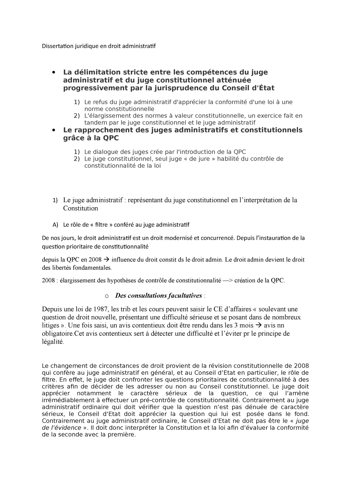 dissertation juridique droit administratif