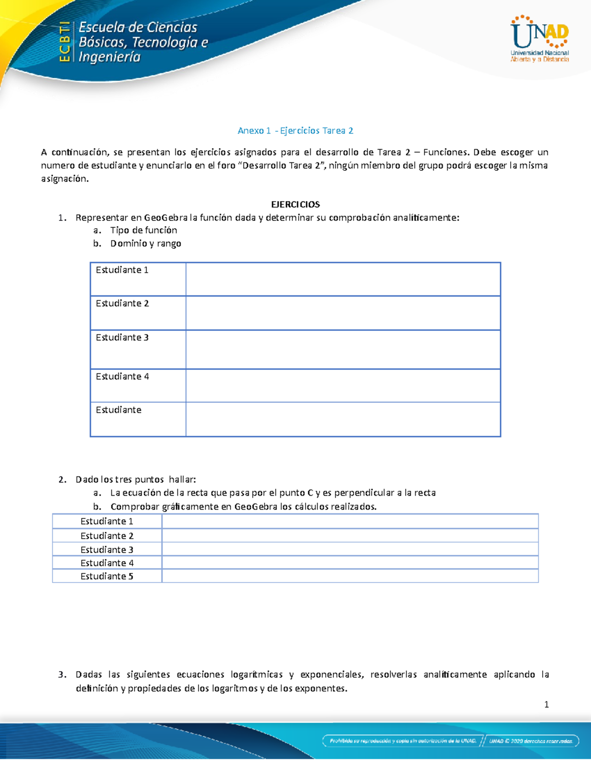 Anexo 1 - Ejercicios Tarea 2 - Anexo 1 - Ejercicios Tarea 2 A ...