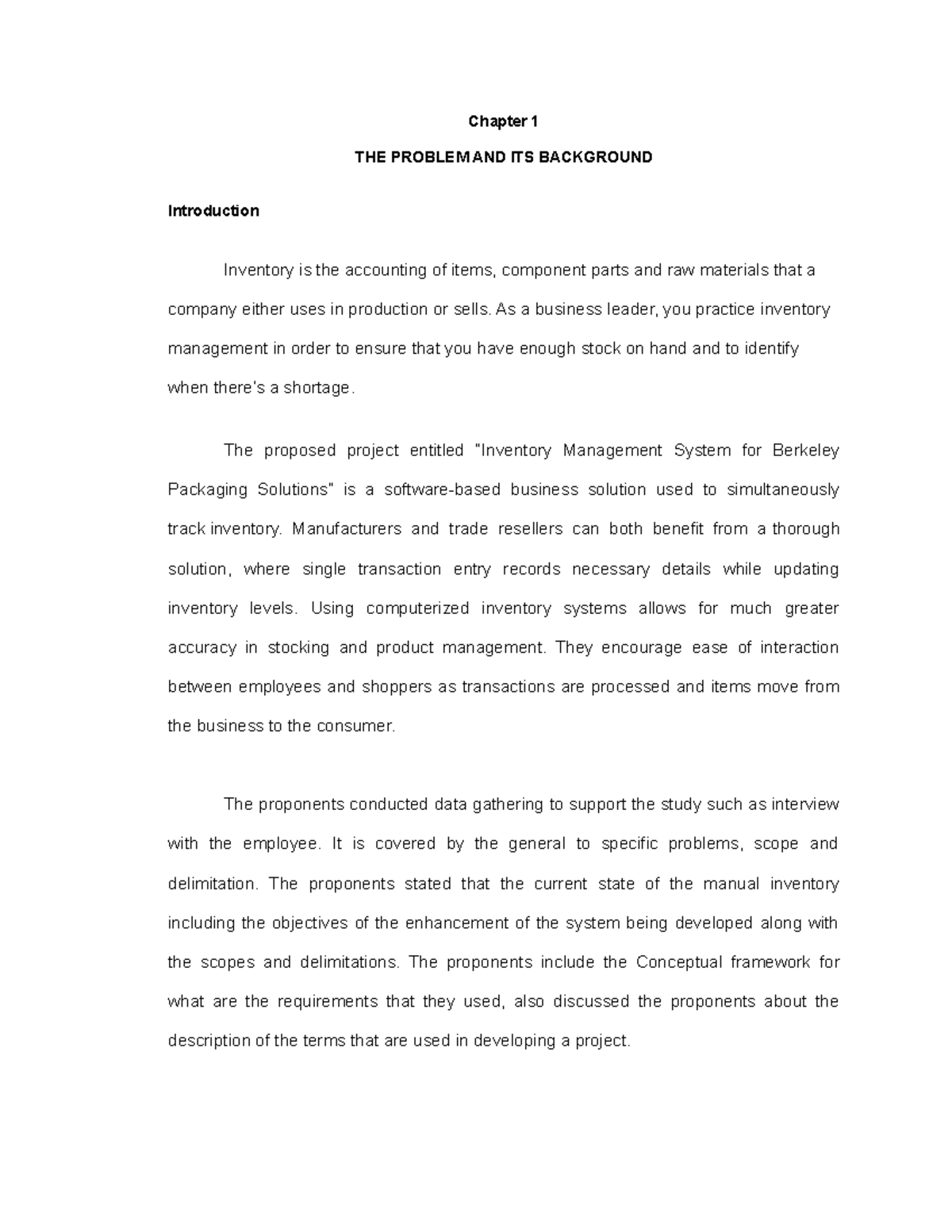 Chapters-1 (1) (2) group 2 - Chapter 1 THE PROBLEM AND ITS BACKGROUND ...
