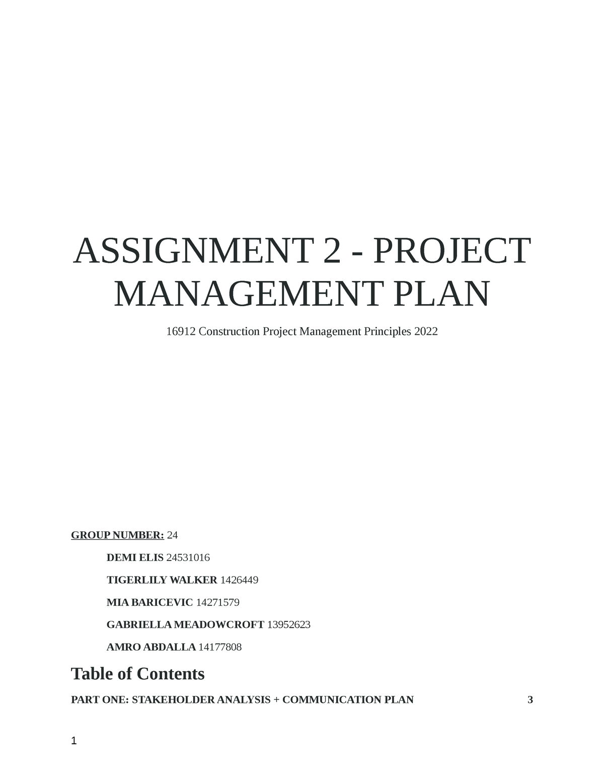 construction project management essay