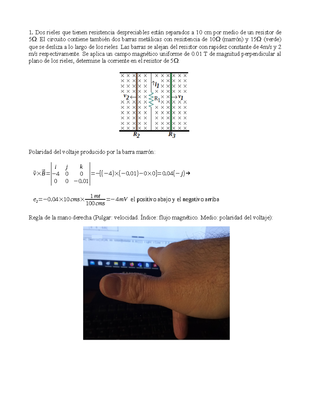 Tarea De M Ã¡quinas El Ã©ctricas 2-2 - Dos Rieles Que Tienen ...