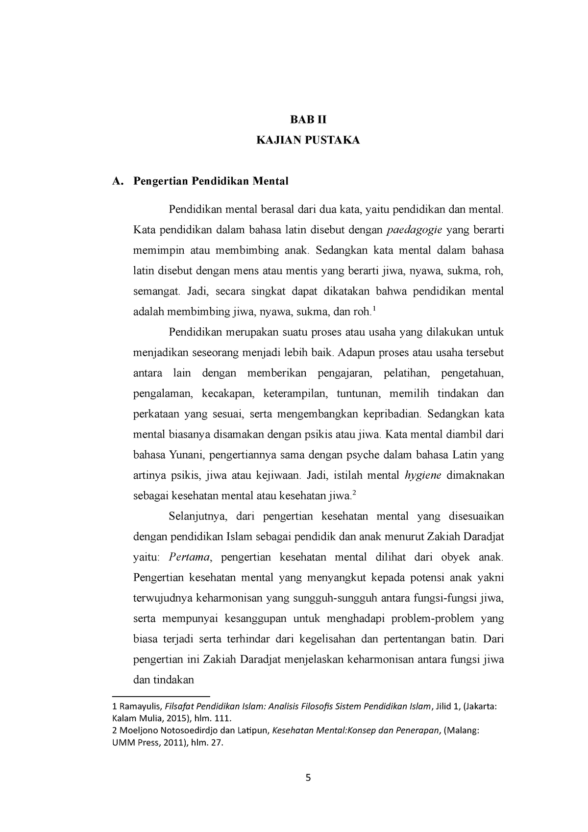 BAB 2- Pemikiran Abdullah Nashih Ulwan Terhadap Pendidikan Mental ANAK ...