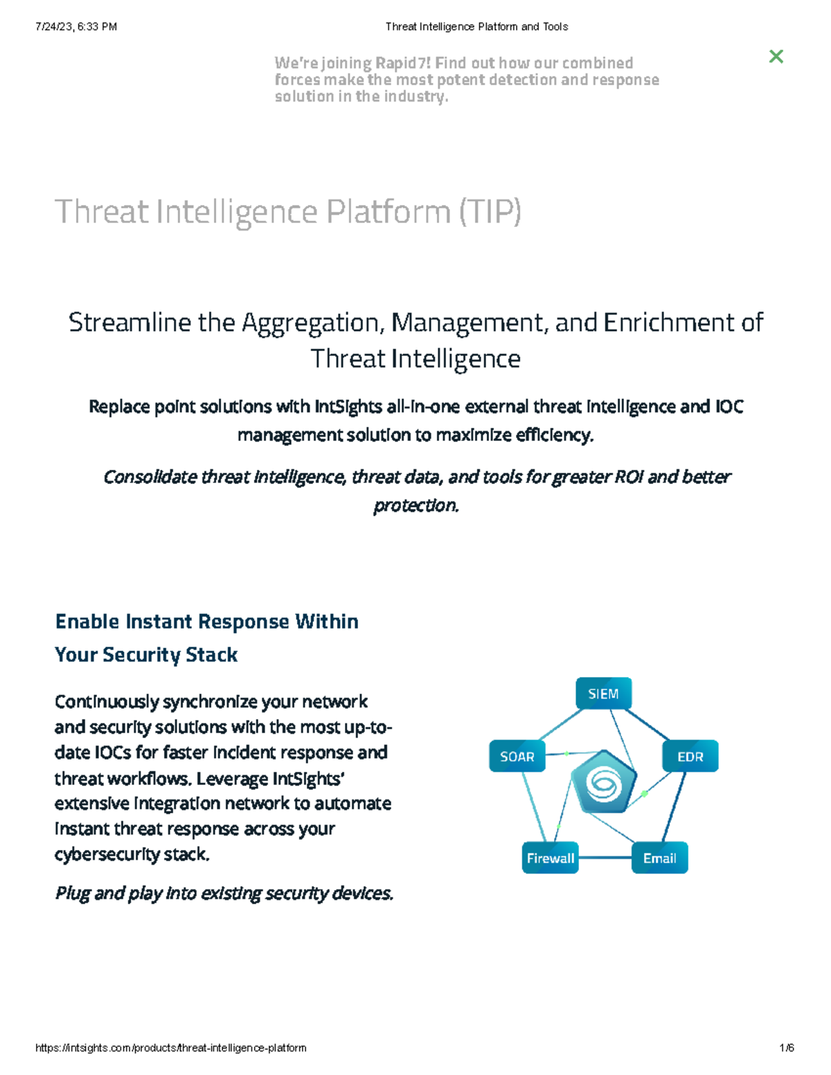Threat Intelligence Platform and Tools - Streamline the Aggregation ...