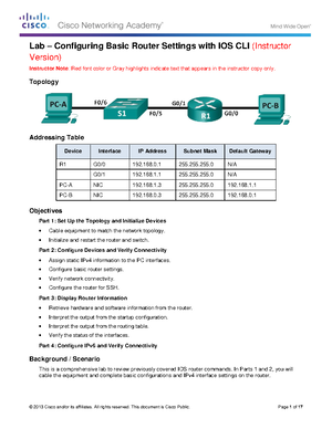 Lab solutions for Week 9 - Network Fundamentals