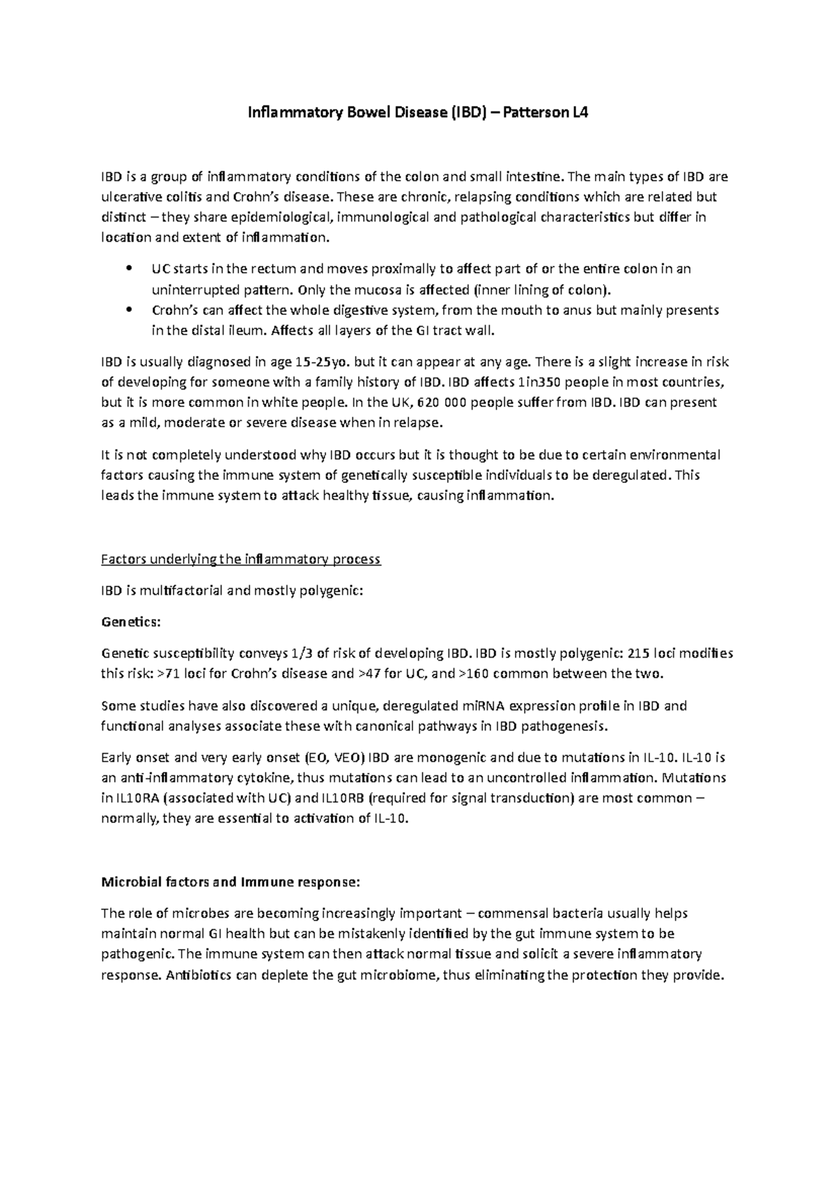 Patterson L4 Inflammatory Bowel Disease Copy Inflammatory Bowel