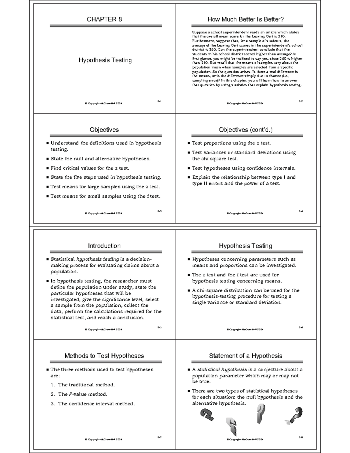 Lecture 4 - Notes - © Copyright McGraw-Hill 2004 8- CHAPTER 8 ...