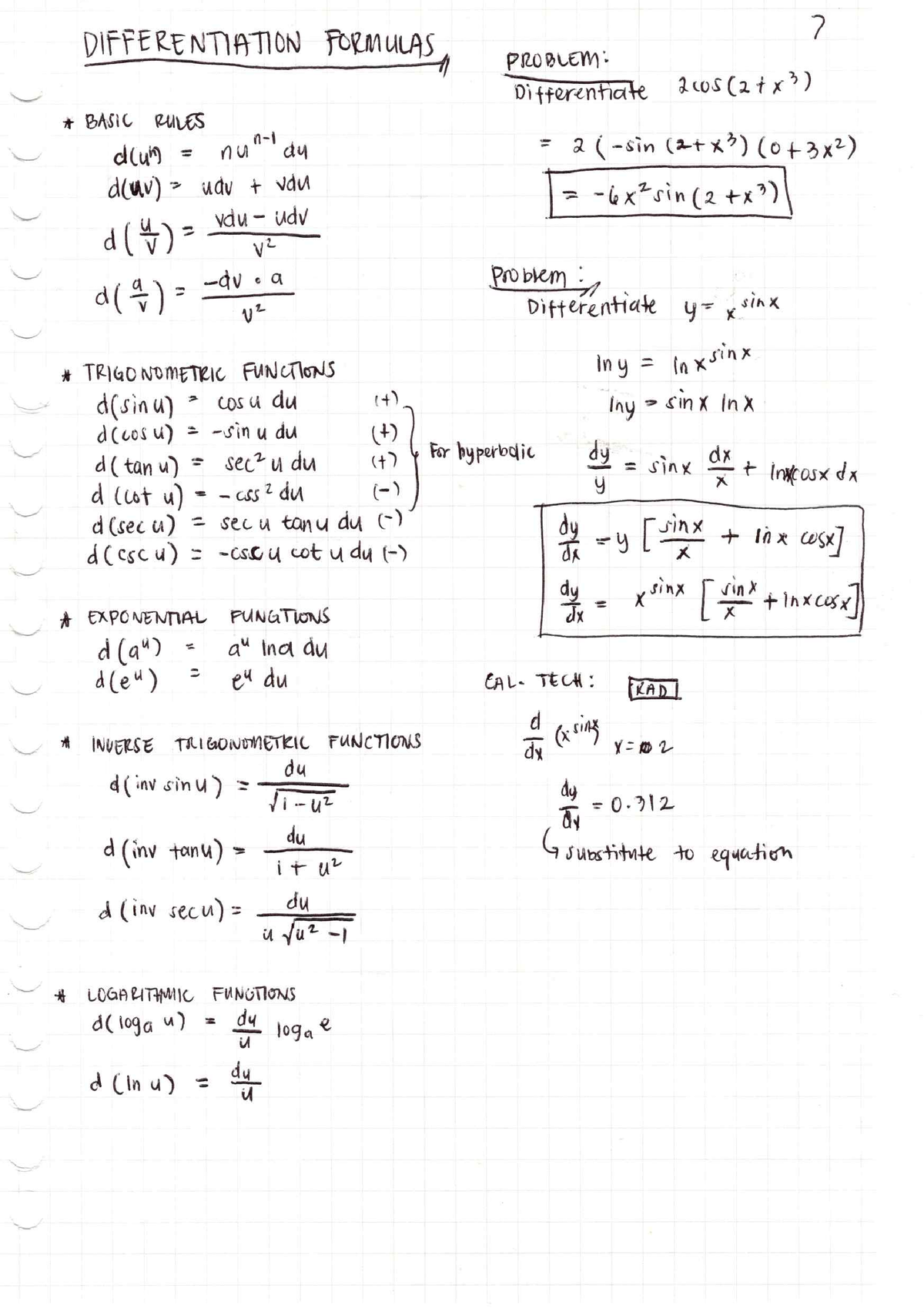 CE 601 - Differential Calculus - Bachelor of Science in Civil ...