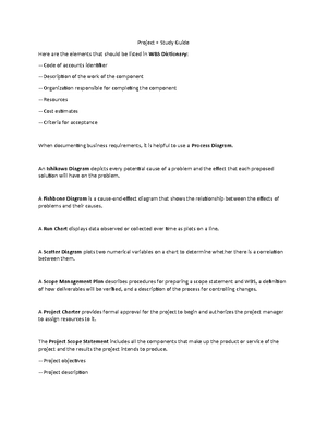Project+ Notes - Project+ Notes Project+ Notes 1 Project Properties 1 ...